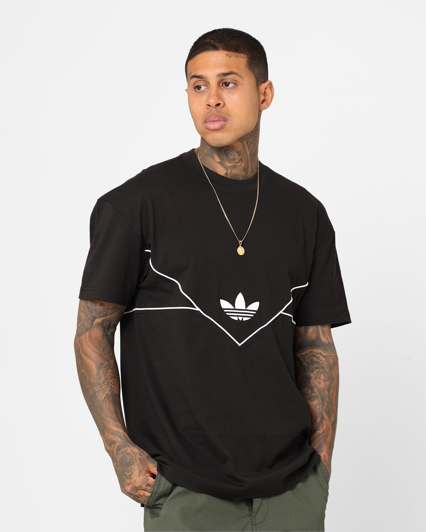 Adidas Originals Classic T-Shirt for Men - Black Cotton Crewneck Tee - Casual Wear, Gym, Street Style
