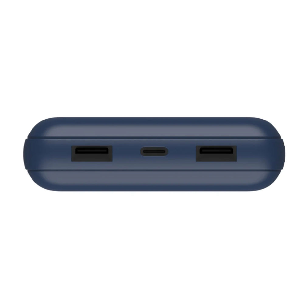 Belkin 20000mAh BOOST↑CHARGE Portable Power Bank with Dual USB-A & USB-C Ports - Fast Charging for iPhone, Samsung, iPad - Perfect for Travel, Camping & Emergency Backup (Blue)