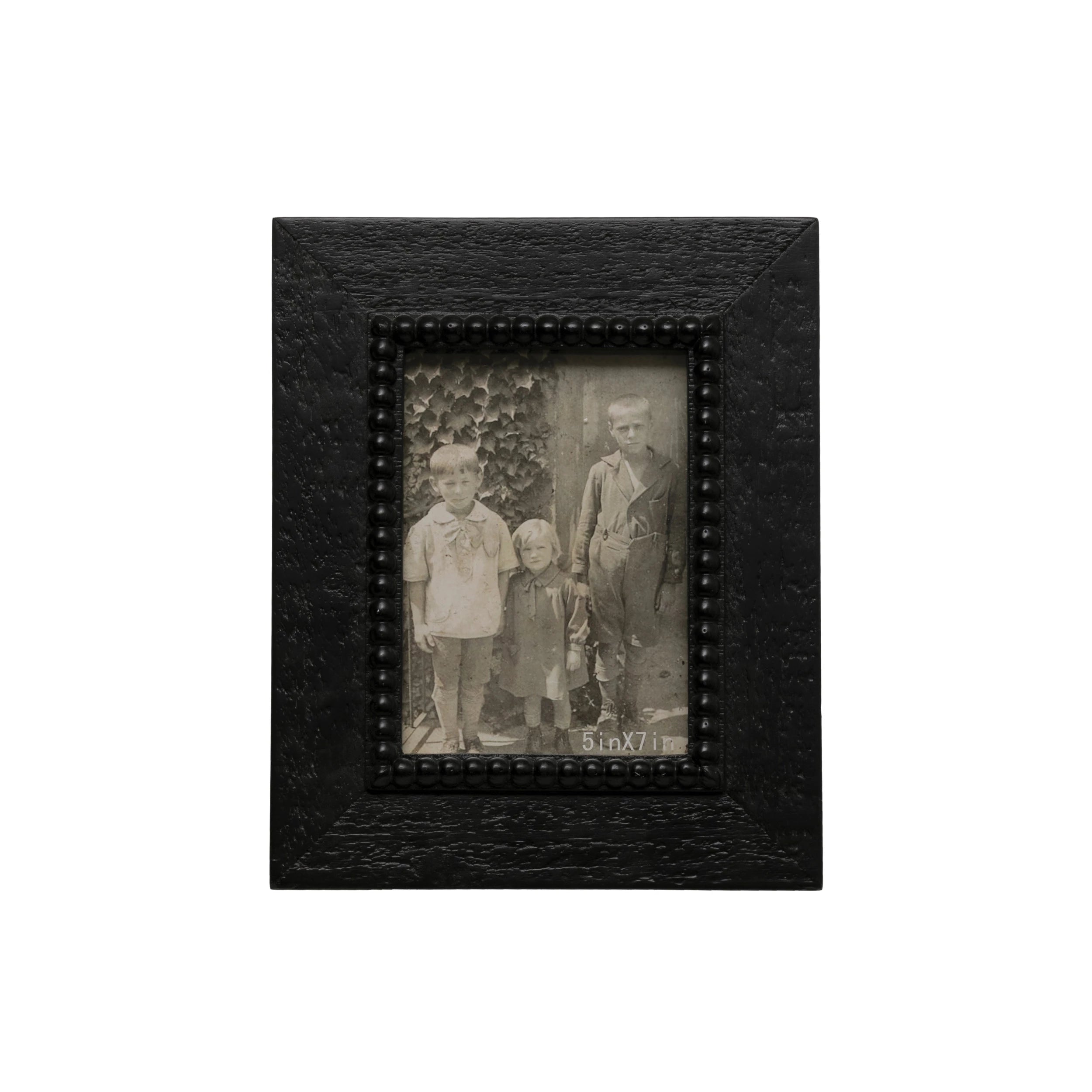 Black Wood Picture Frame - 8x10 Inch Solid Wood Photo Frame with Glass, Wall Mount or Tabletop Display - Perfect for Home Decor, Wedding Photos, and Office Artwork