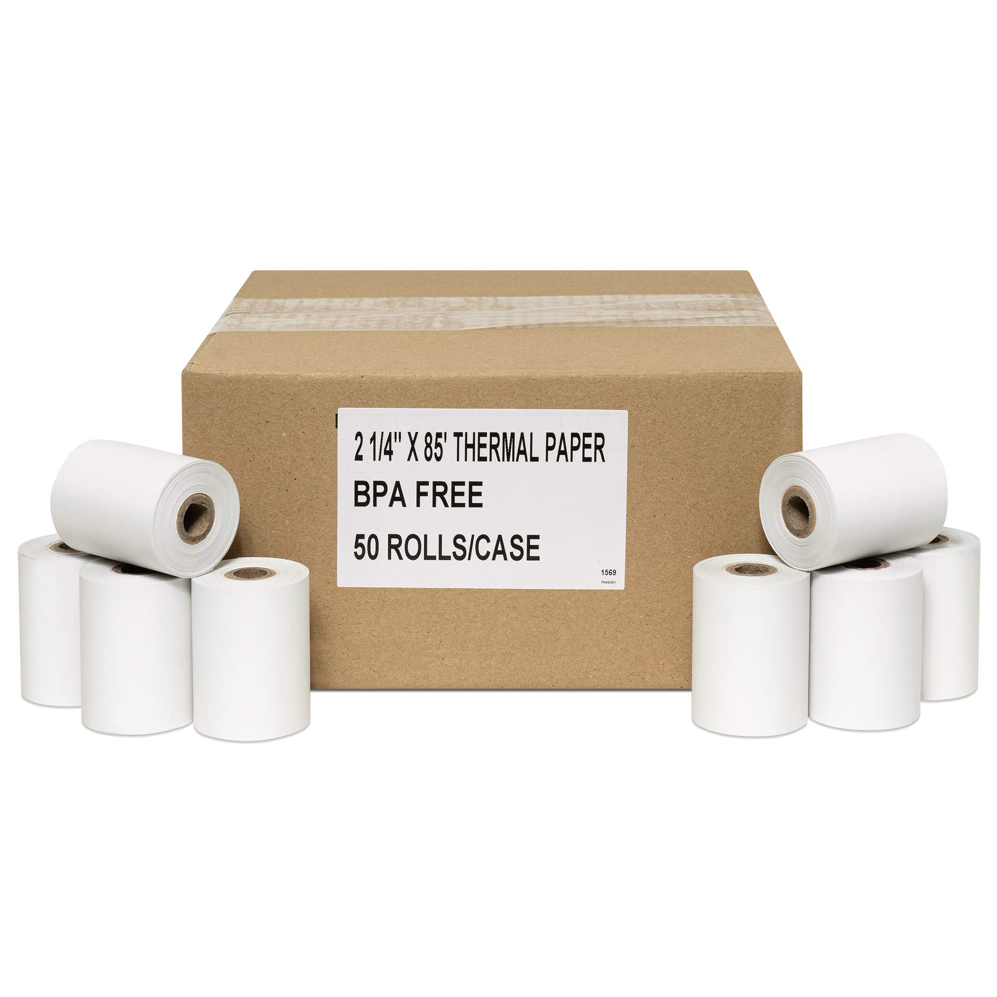 58mm Thermal Paper Rolls (50 Rolls) - Compatible with AGPtek USB POS Printers - Ideal for Receipts, Tickets & Labels in Retail & Restaurants