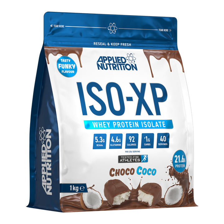 Applied Nutrition ISO XP Whey Protein Isolate Powder - 1kg (40 Servings) | High Protein, Low Carb, Fast Absorption for Muscle Recovery & Growth - Perfect for Post-Workout, Gym, and Fitness Enthusiasts