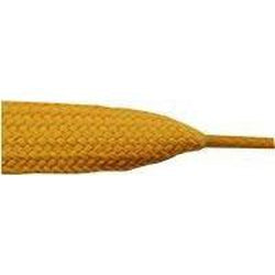Gold 3/4 Inch Wide Shoelaces - 1 Pair Pack - Premium Replacement Laces for Sneakers, Dress Shoes & Boots - Perfect for Casual, Athletic & Formal Wear