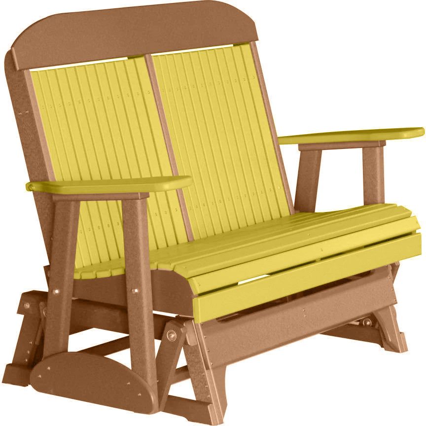 Yellow on Antique Mahogany