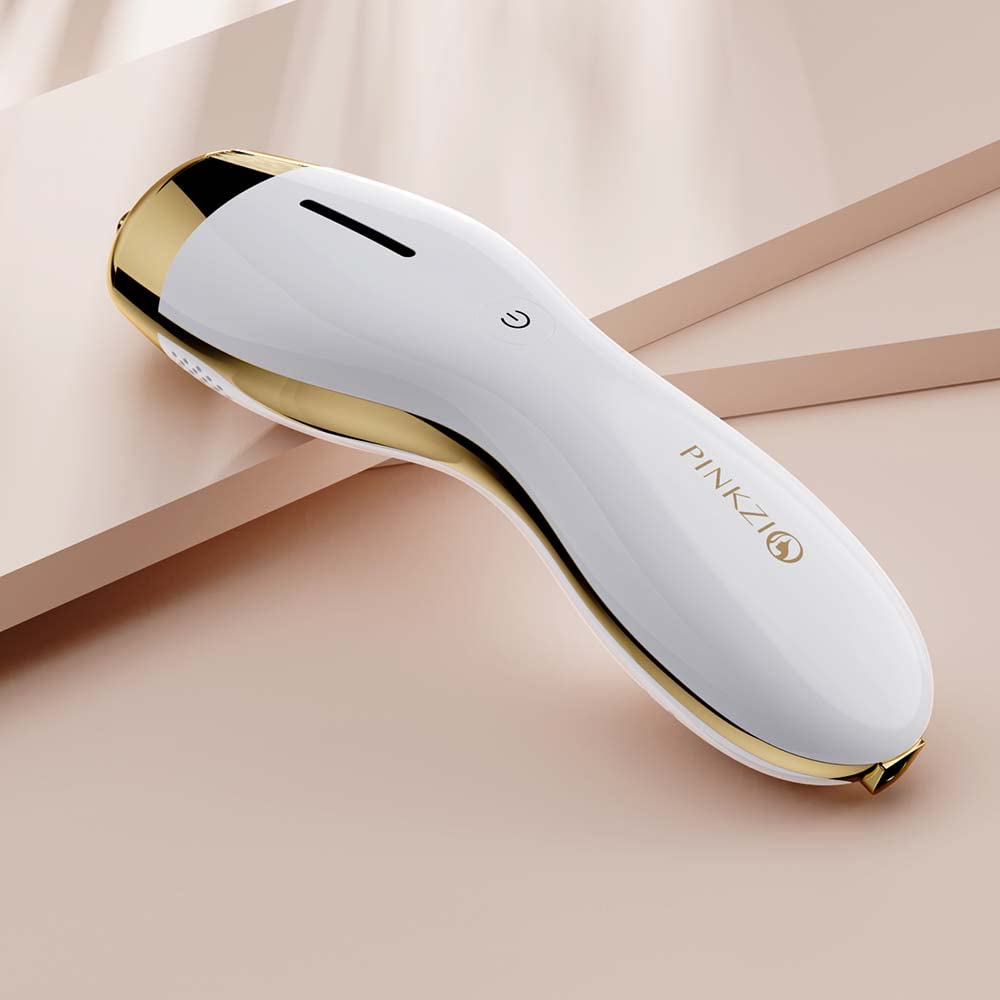 PINKZIO IPL Laser Hair Removal Device for Women & Men - FDA Cleared, Painless Permanent Hair Reduction with 5 Adjustable Energy Levels & Unlimited Flashes - At-Home Hair Removal for Face, Legs, Bikini Line & Body