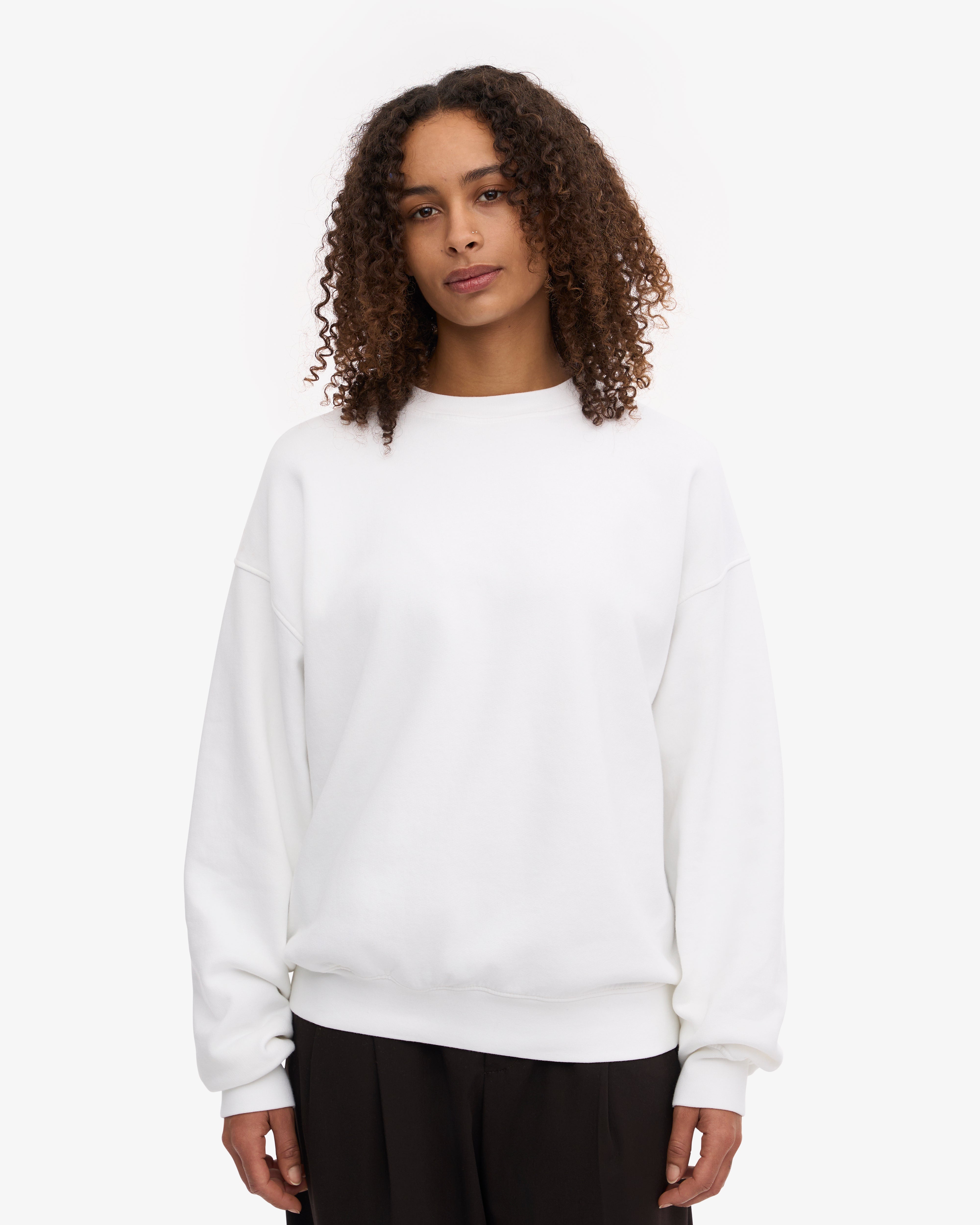 Organic Oversized Crew Neck Sweatshirt - Soft & Comfortable Unisex Pullover for Men and Women - Perfect for Casual Wear, Loungewear & Street Style Fashion