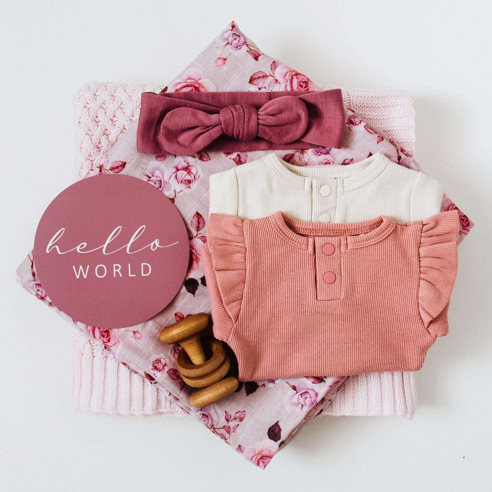 Organic Cotton Muslin Baby Wrap Blanket - Snuggle Hunny Blossom - Soft & Breathable for Swaddling, Nursing & Stroller Use
