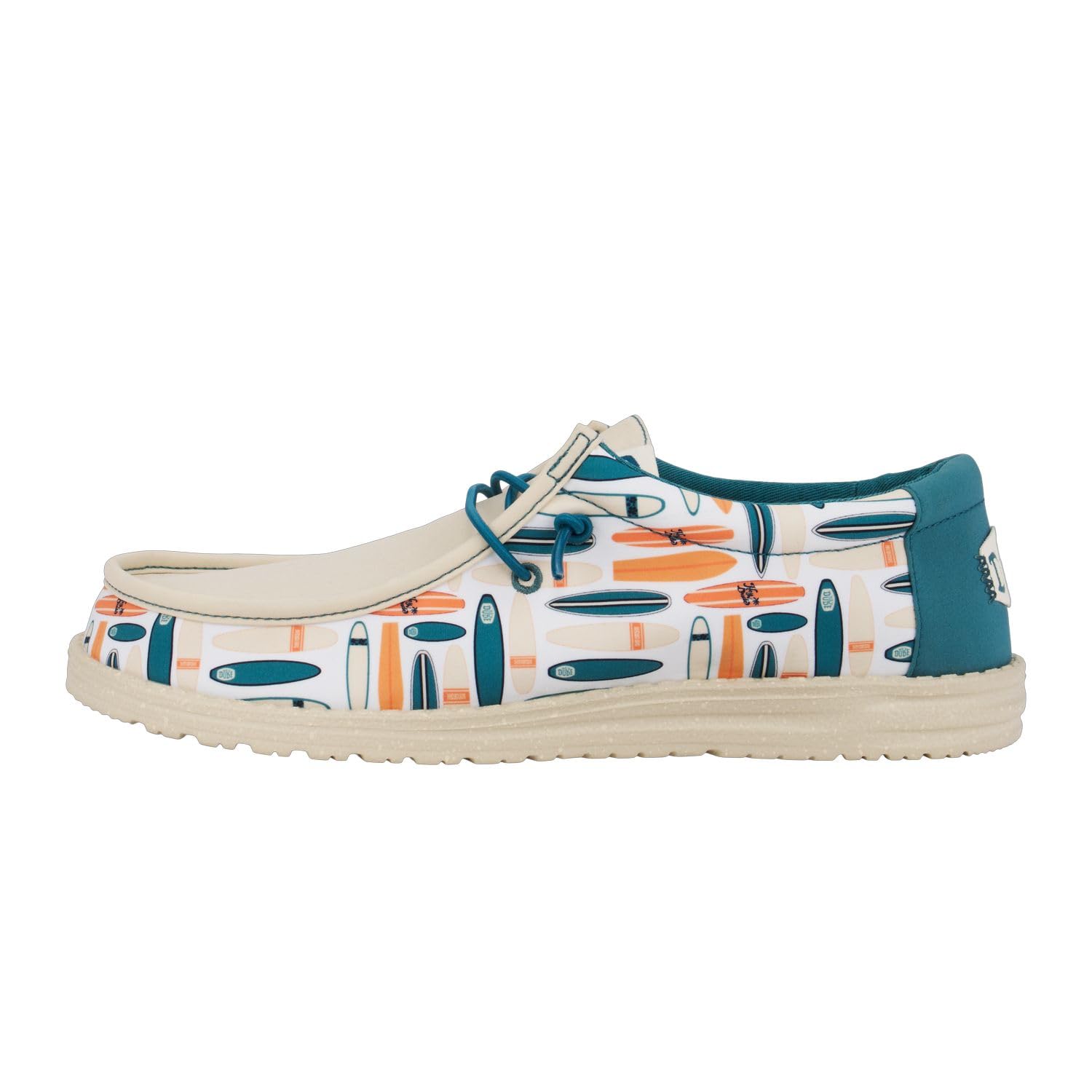 Hey Dude Men's Wally Surfboard Slip-On Loafers - Lightweight Comfortable Casual Shoes for Men | Perfect for Beach, Travel & Everyday Wear