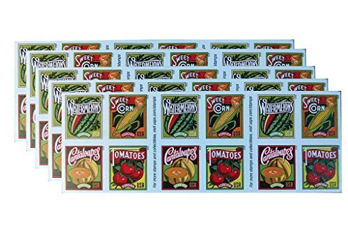 5 Summer Harvest Forever USPS Stamp Booklets of 20 - Collectible Postage Stamps for Mailing, Scrapbooking & Philately | Perfect for Letters, Invitations & DIY Crafts