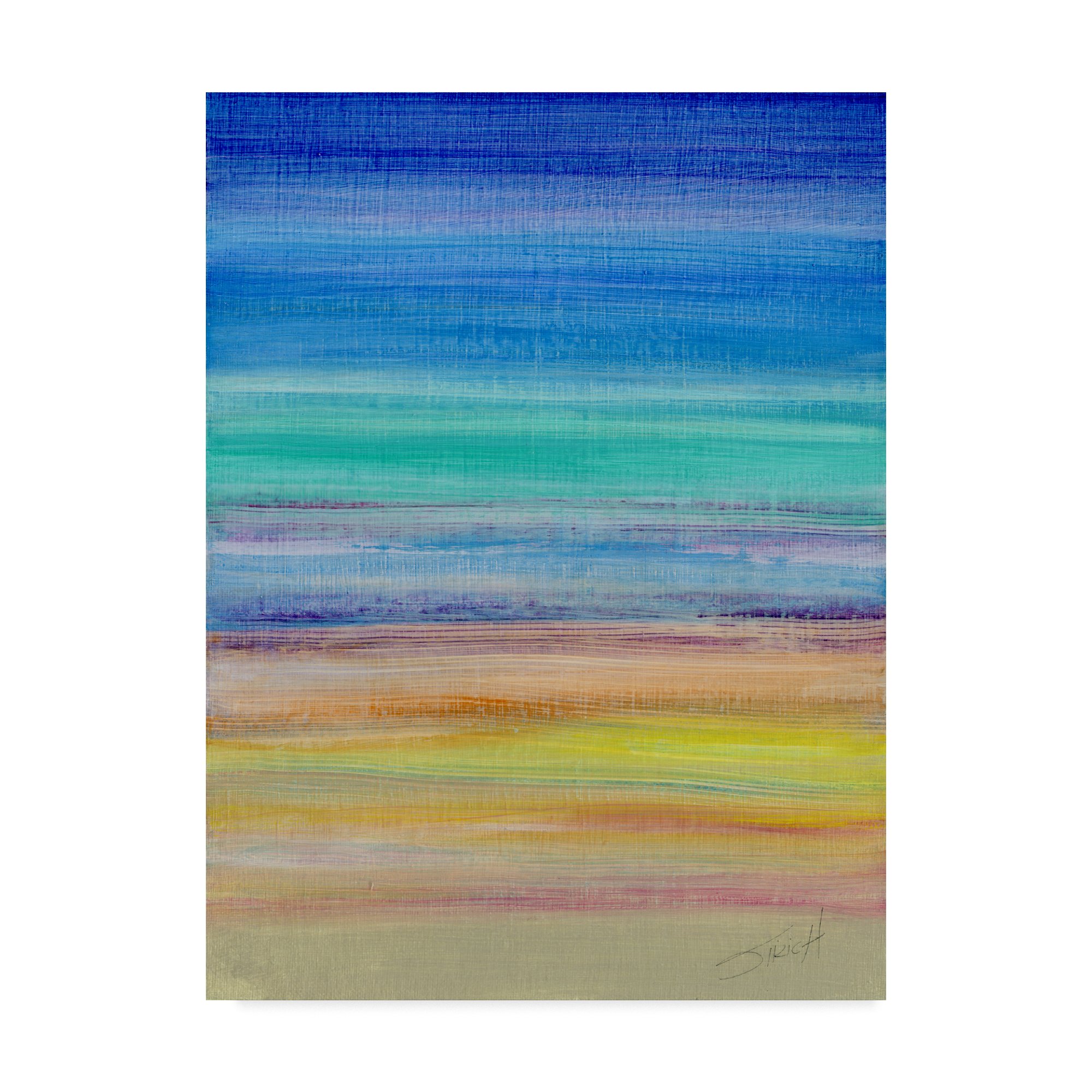Hot Sand Cool Water by Anthony Sikich - 24x32 Inch Beach Landscape Wall Art - Perfect for Coastal Home Decor, Living Room, Bedroom & Office
