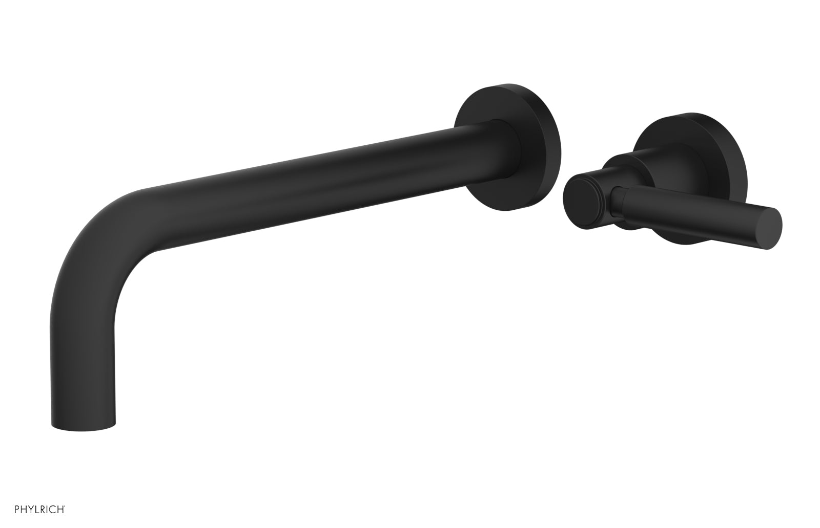 D130 16 Single Handle Wall Mount Lavatory Faucet Set with Lever Handle - Perfect for Bathroom Sink, Powder Room, and Guest Bath Installation