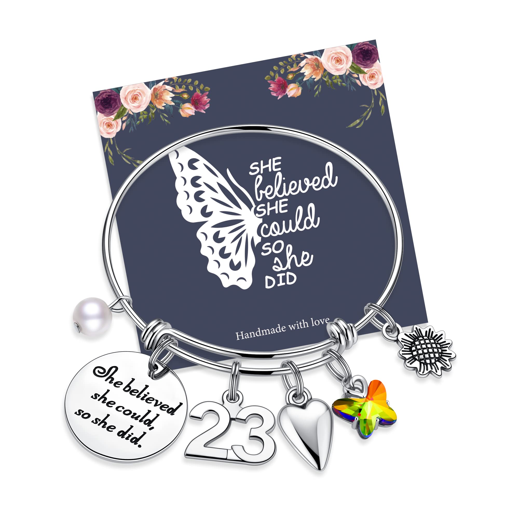 IEFWELL Stainless Steel Charm Bracelet for Women & Teen Girls - Elegant Birthday Gift for Daughter, Sister, Friend - Perfect for Parties, Celebrations & Special Occasions