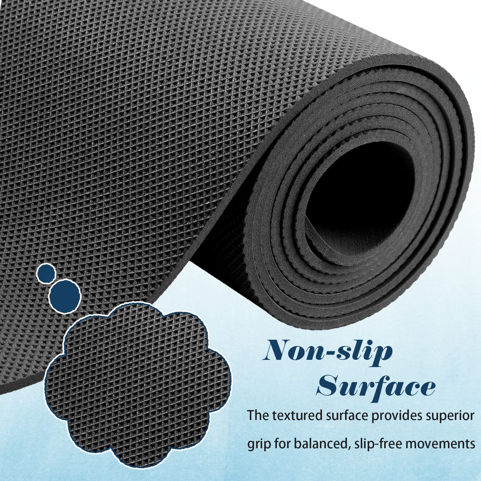 10 Pack Non-Slip Yoga Mats Bulk - 68