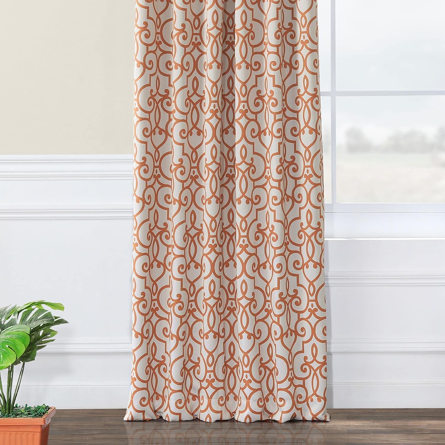 Blackout Curtains with Cream Stripes - Thermal Insulated Room Darkening Drapes for Bedroom, Living Room & Nursery - Noise Reducing & Energy Efficient Window Treatments