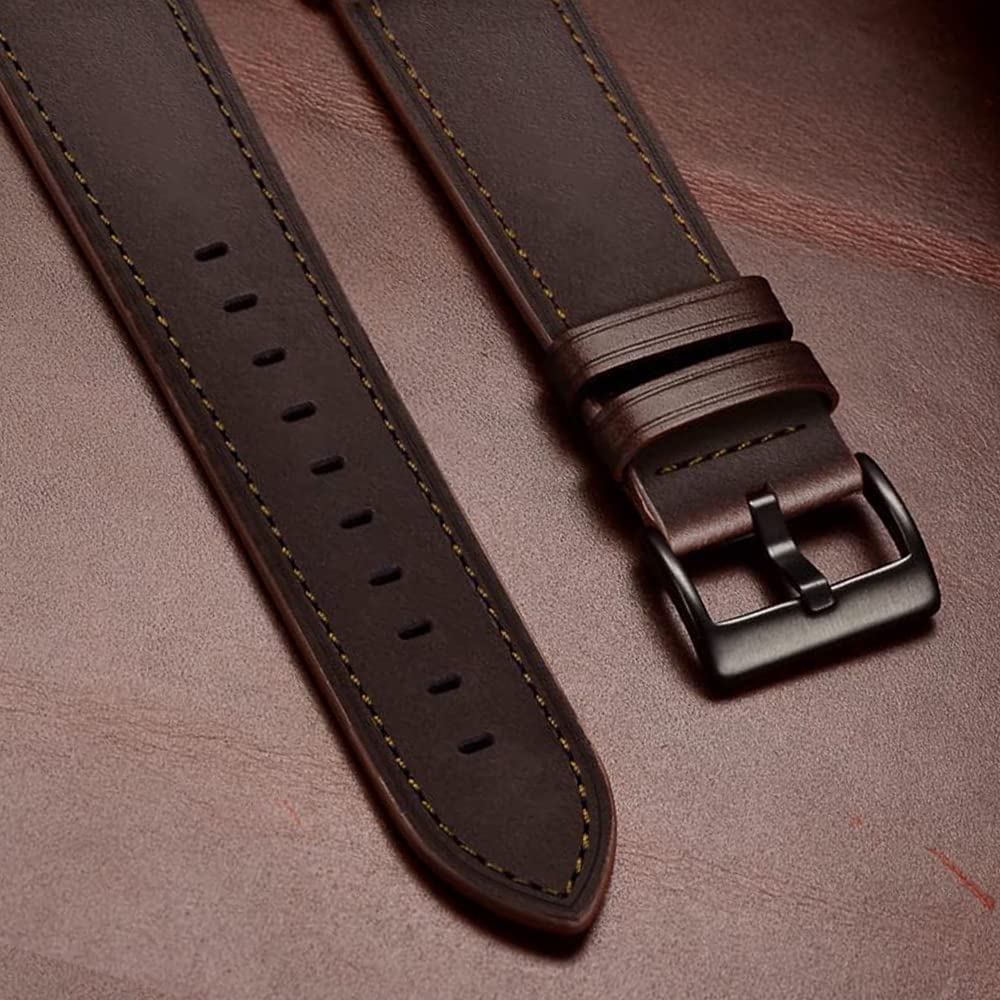 **Premium Genuine Leather Bands for Google Pixel Watch - Adjustable Clasp Strap for Men & Women - Perfect for Work, Gym & Everyday Wear**