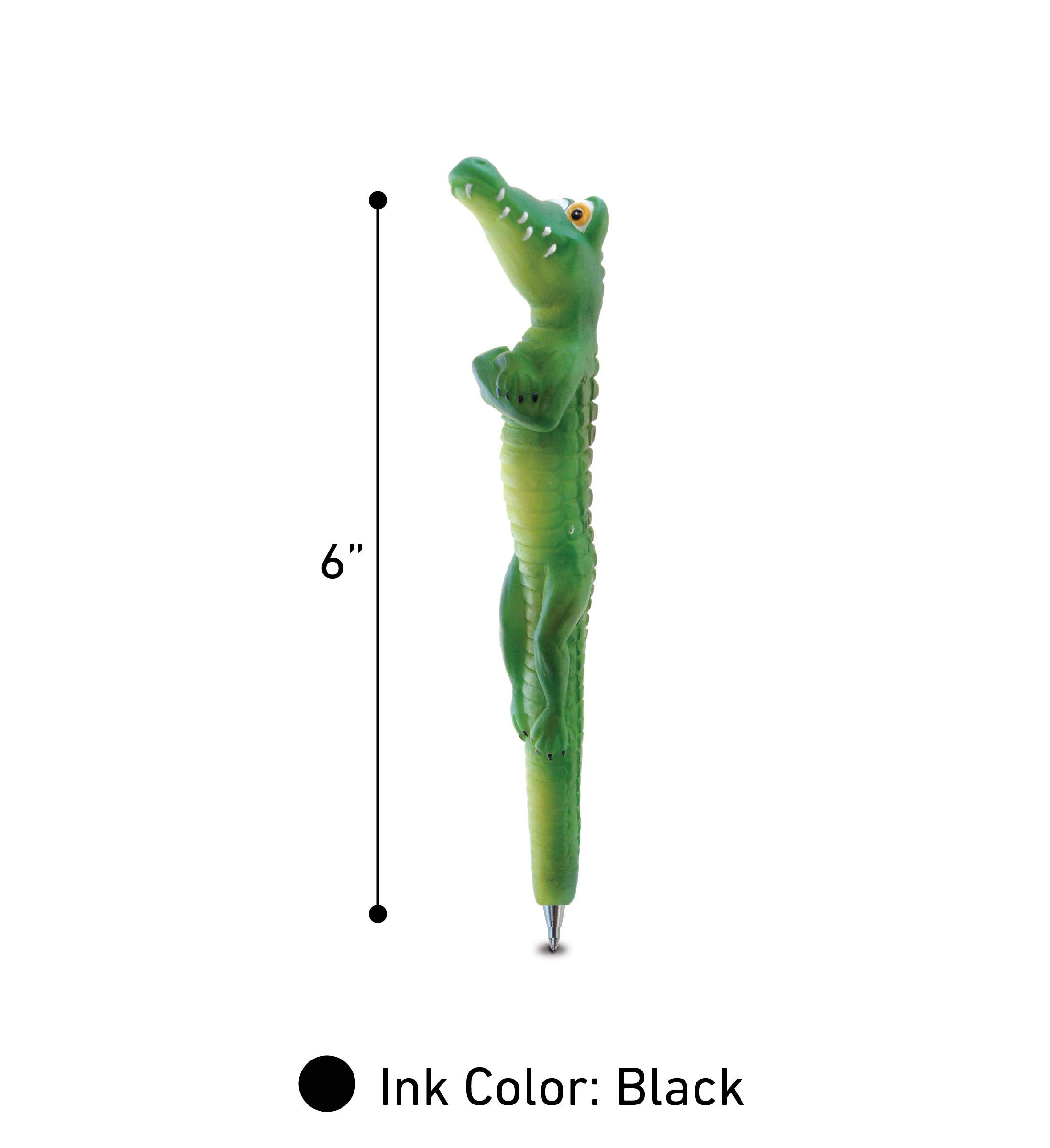 Puzzled Alligator Man Planet Pens - Unique Resin Writing Pen for Collectors & Gift Giving | Perfect for Office Use, Journaling & Creative Writing