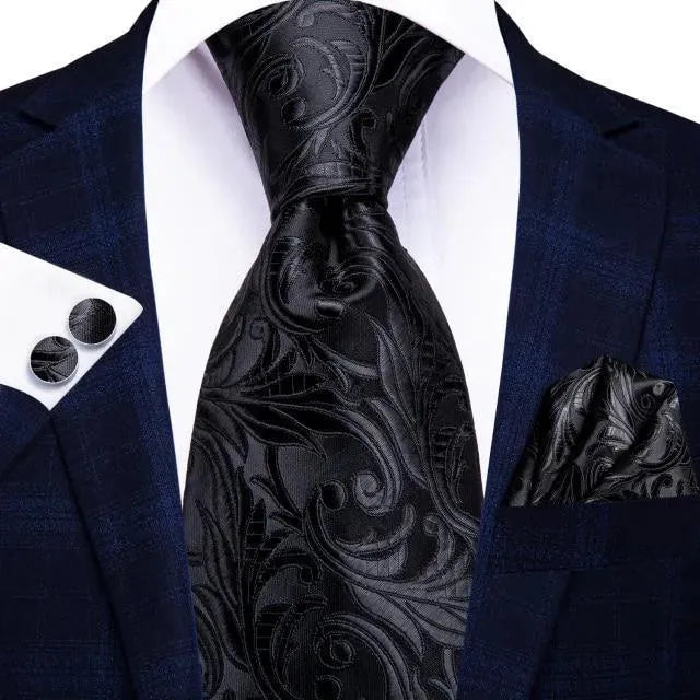 Stylish Paisley Men's Wedding Neckties - Elegant Silk Ties for Grooms, Formal Events & Business Occasions