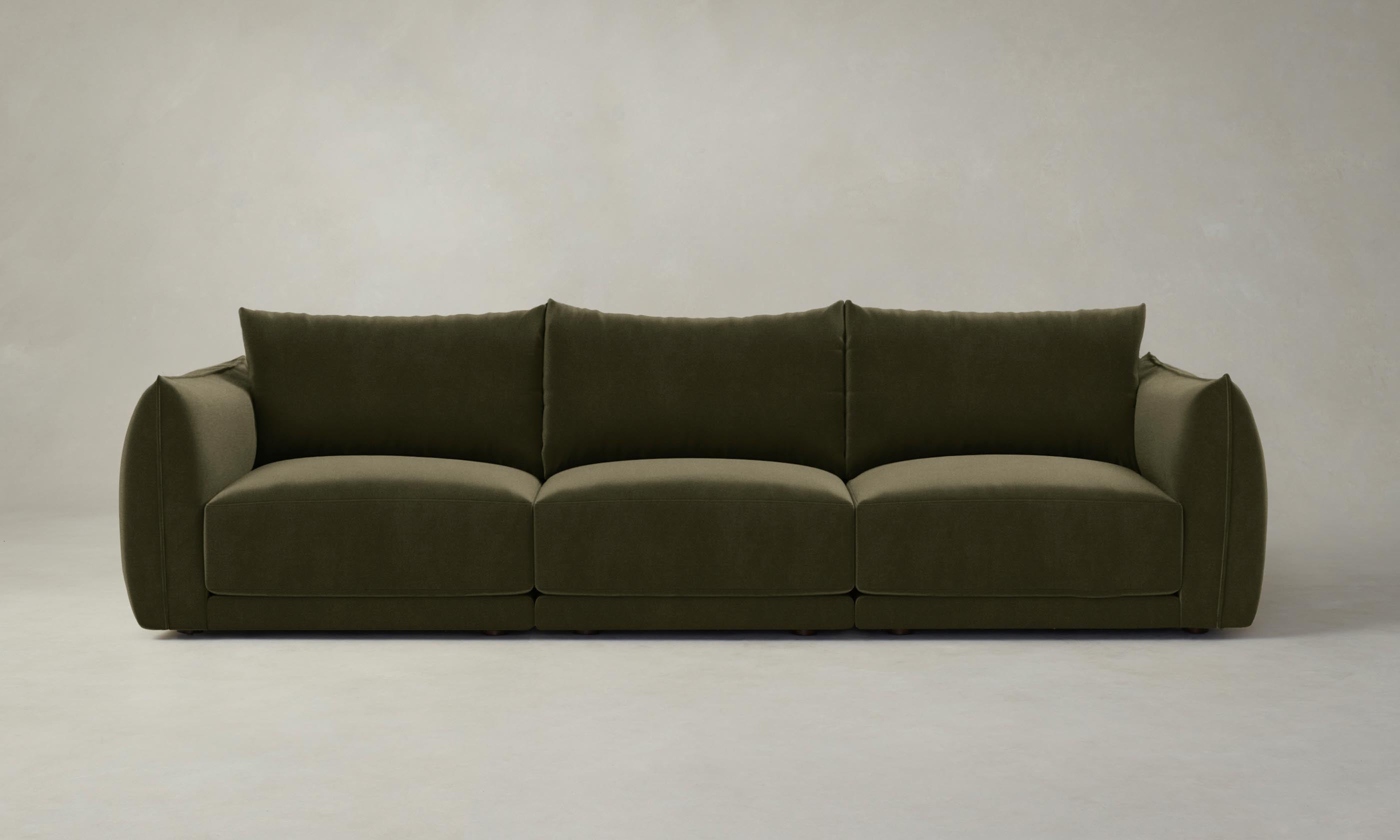 The Jones Modular Sofa - Premium Mohair Moss Fabric, Customizable Sectional Couch for Living Room, Lounge & Home Theater Comfort