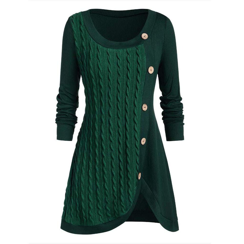 Trendy Fall Sweaters for Women - Vedolay Cowl Neck Asymmetric Pullover Plaid Patchwork Shirts & Sweatshirts | Cozy Autumn Layering, Casual Outfits, Office Wear & Weekend Style