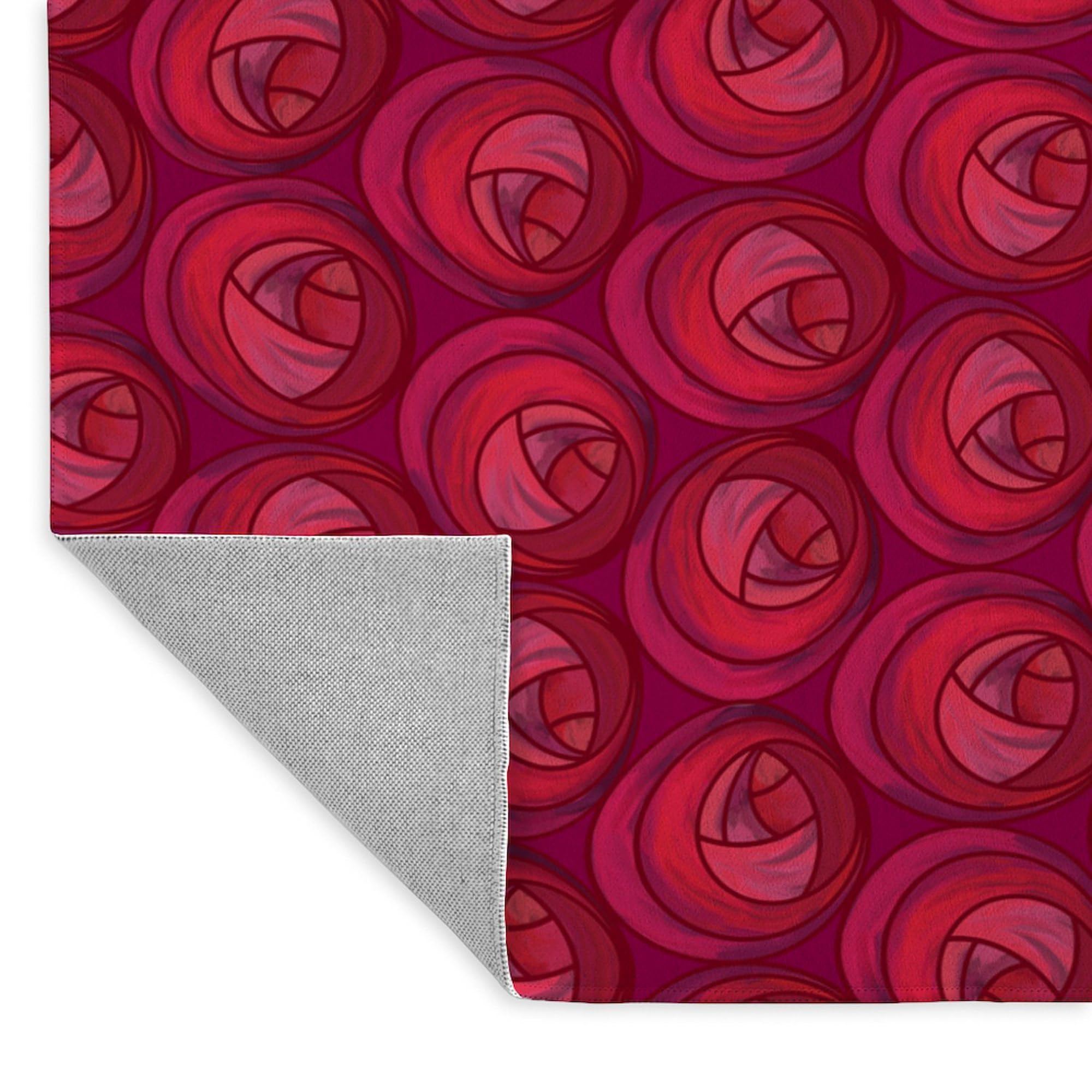 **CafePress Mackintosh Roses Art Nouveau 3'X5' Decorative Area Rug - Soft Fabric Throw Rug for Living Room, Bedroom, or Office**