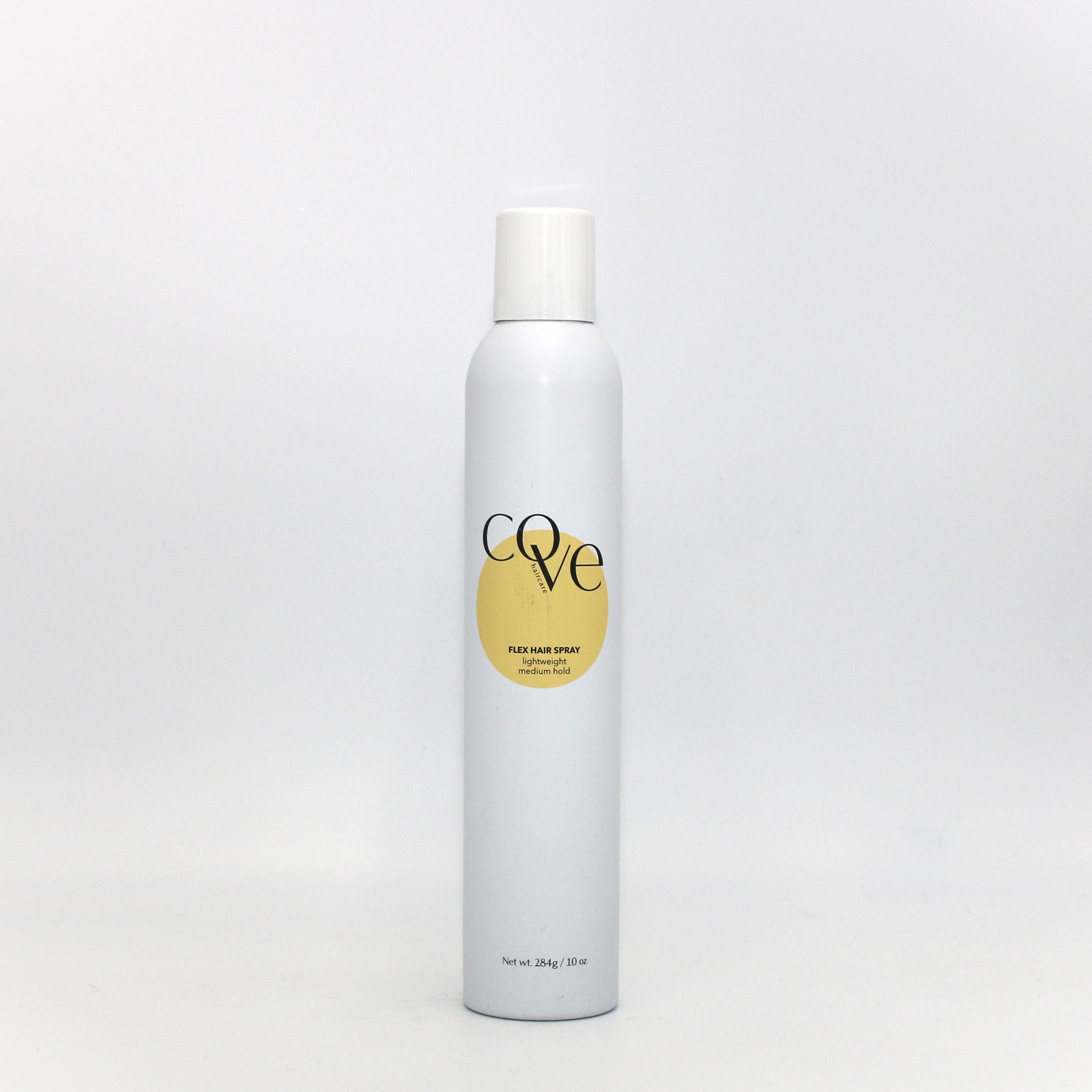 COVE Flex Hair Spray Medium Hold 10 oz - Lightweight Hairspray for All Hair Types, Non-Sticky & Humidity Resistant - Perfect for Styling, Curls & Everyday Hold