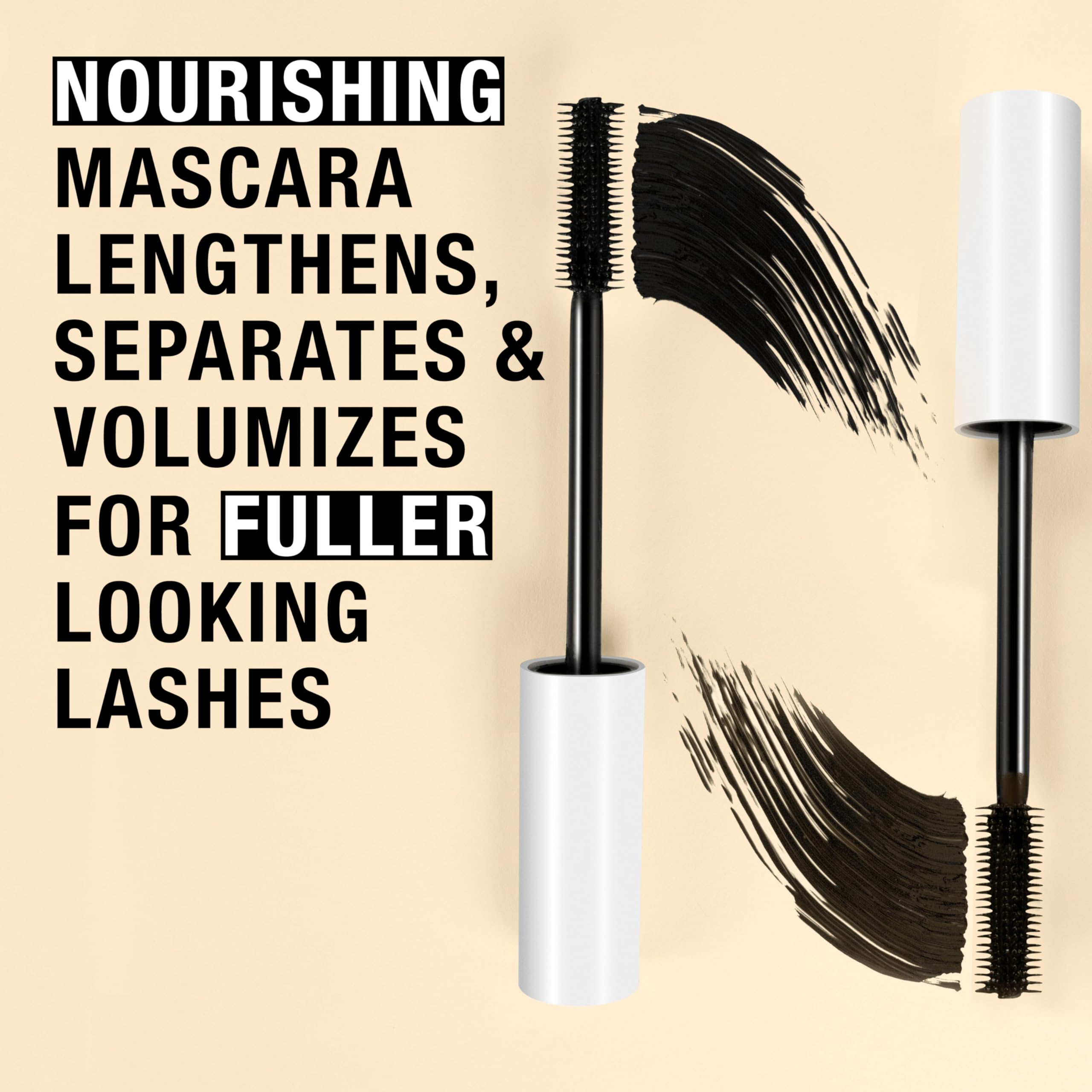 Neutrogena Healthy Definition Mascara - Carbon Black (0.27 oz) | Dual-Sided Comb & Brush for Natural Lashes | Defines, Lifts, Curls, Lengthens & Volumizes | Perfect for Everyday Wear & Special Occasions