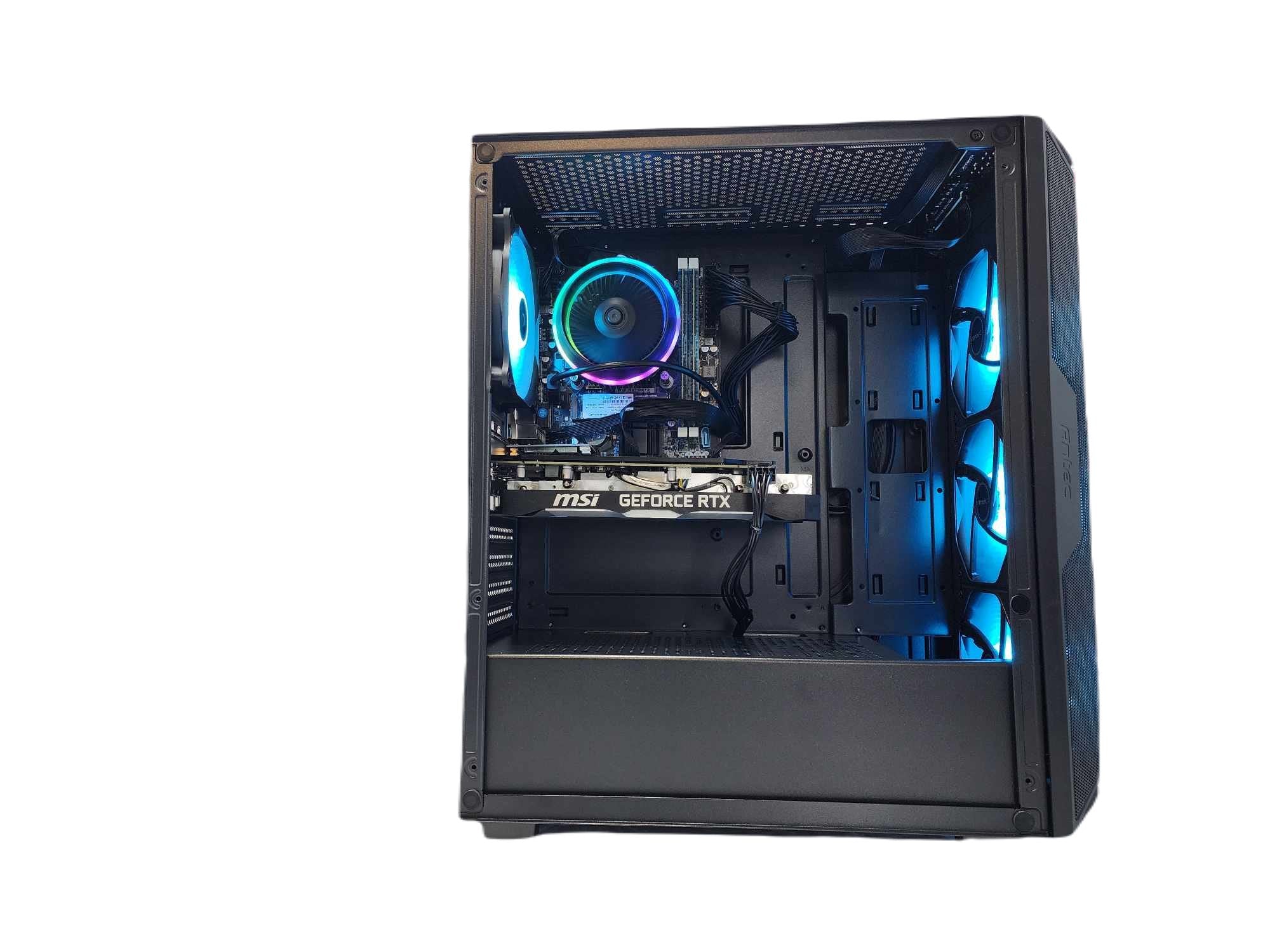 Gaming Desktop PC - AMD Ryzen 7 7800X3D, NVIDIA RTX 4060, 500GB SSD + 1TB HDD, 64GB DDR5 RAM, AX61 Black A620 - Perfect for 4K Gaming, Streaming & Content Creation