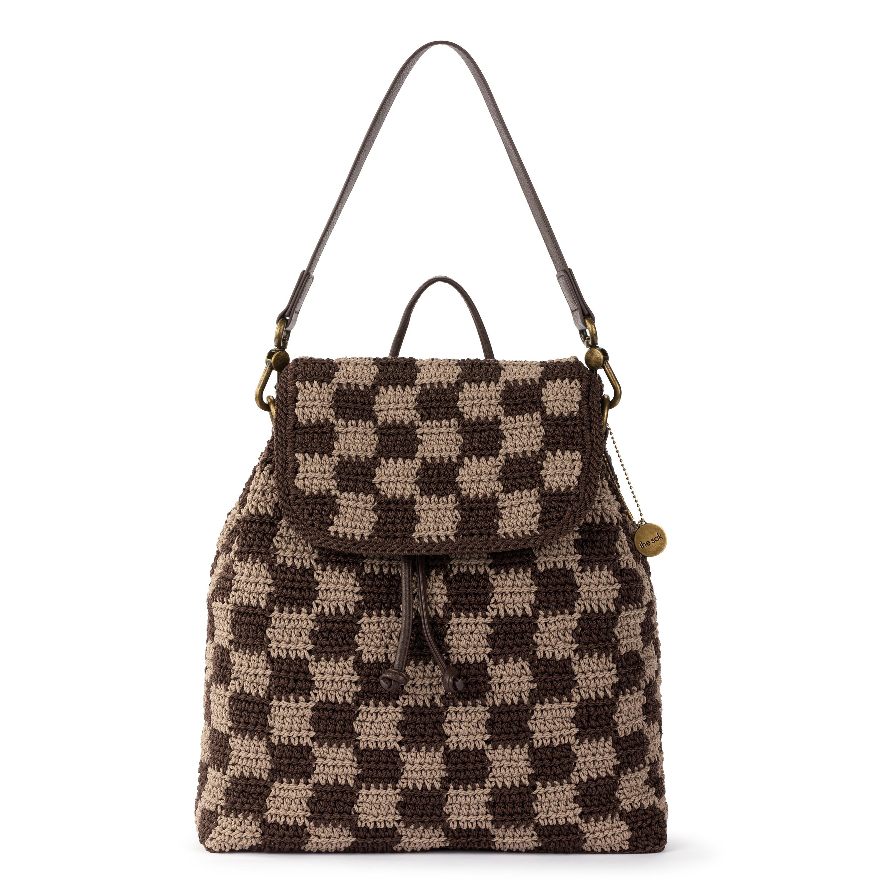 Hand Crochet - Brown Check