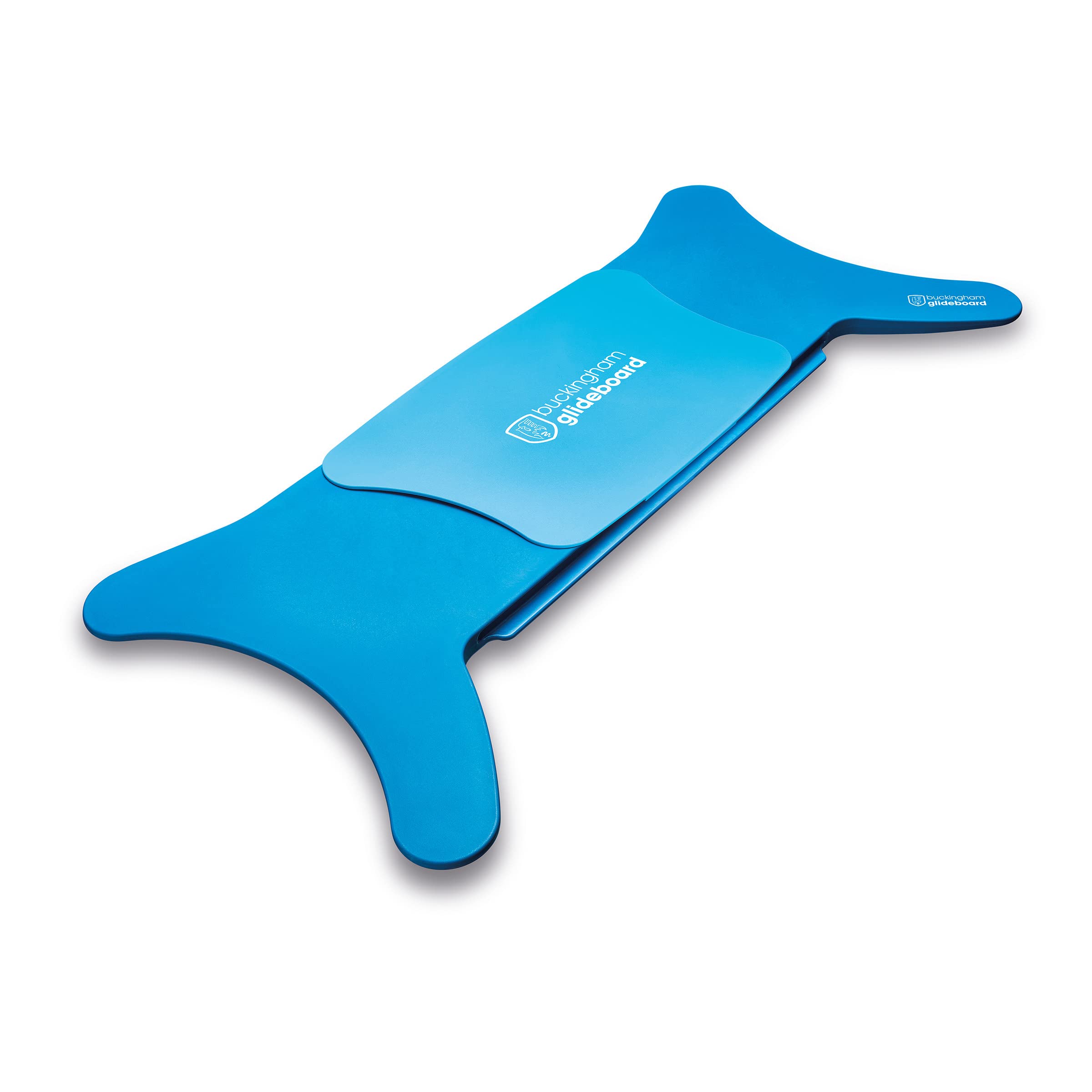 Buckingham Glideboard Transfer Board - Sliding Wheelchair Transfer Board with Blue Board & Seat - Ideal for Safe Patient Transfers Between Bed, Chair, and Car