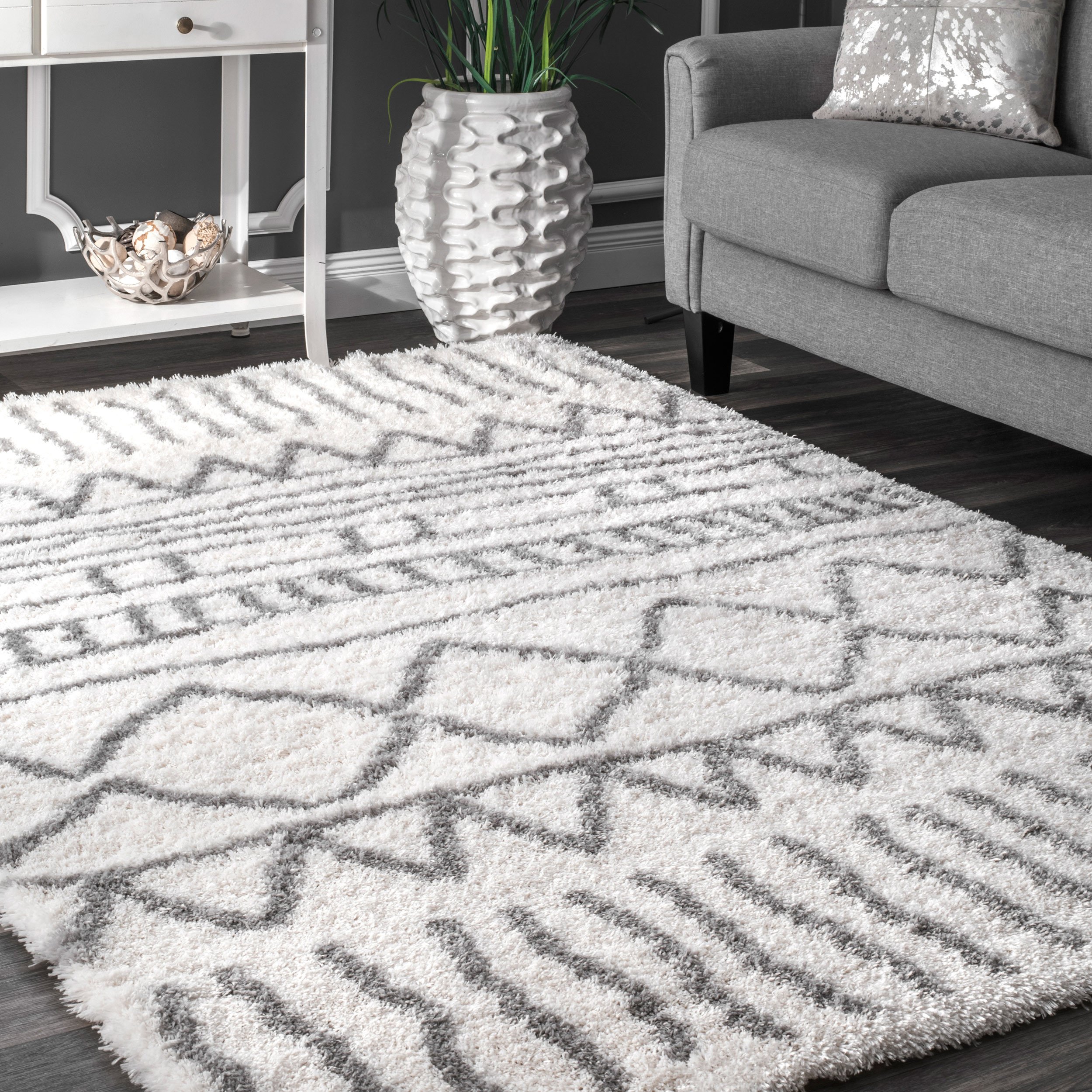 nuLOOM Renata Moroccan Shag Round Area Rug 5'3