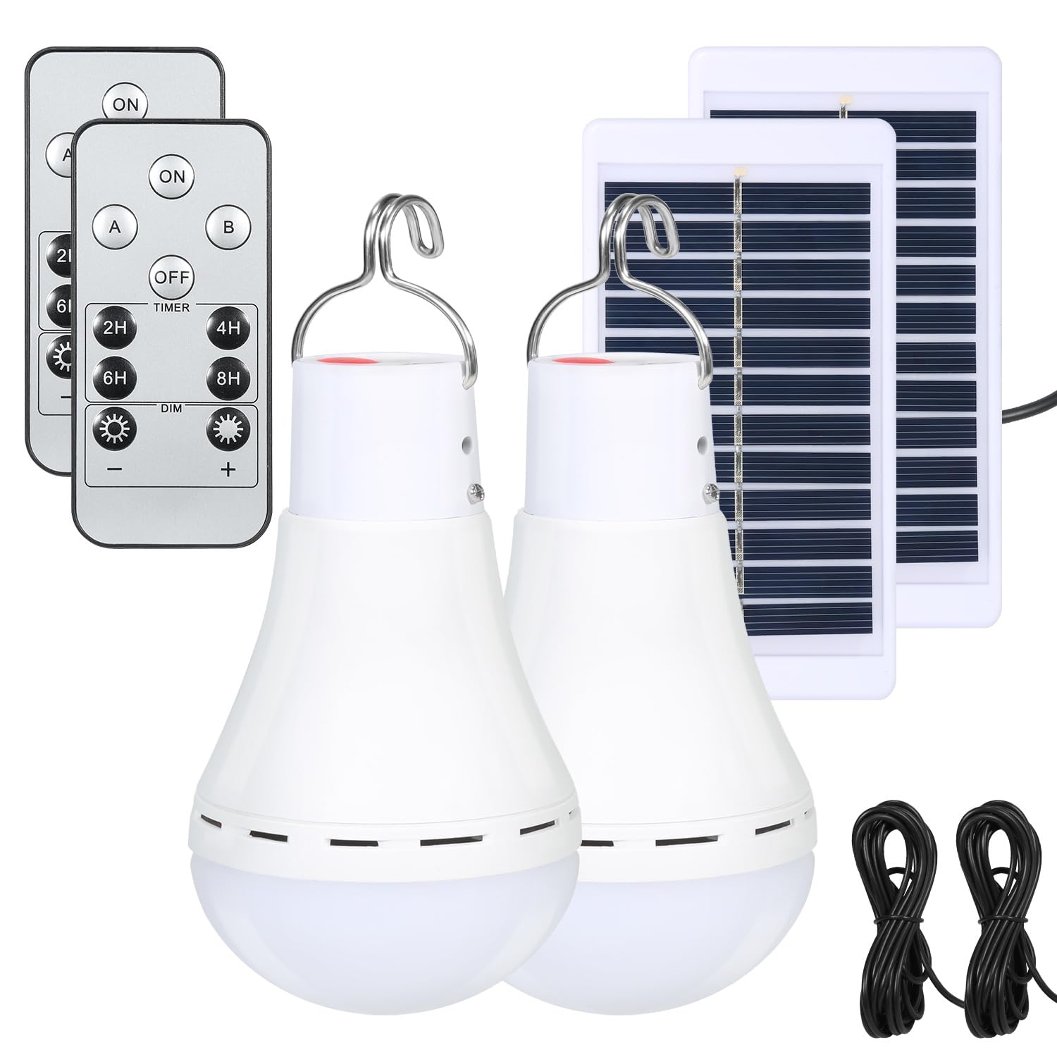 Solar Chicken Coop Light with Timer - 350LM 4 Modes Auto Timer (2/4/6/8H) USB Rechargeable Waterproof LED Light for Camping, Hiking, Hurricane, Emergency & Indoor/Outdoor Use - Perfect for Chicken Coops, Tents, Sheds & Power Outages