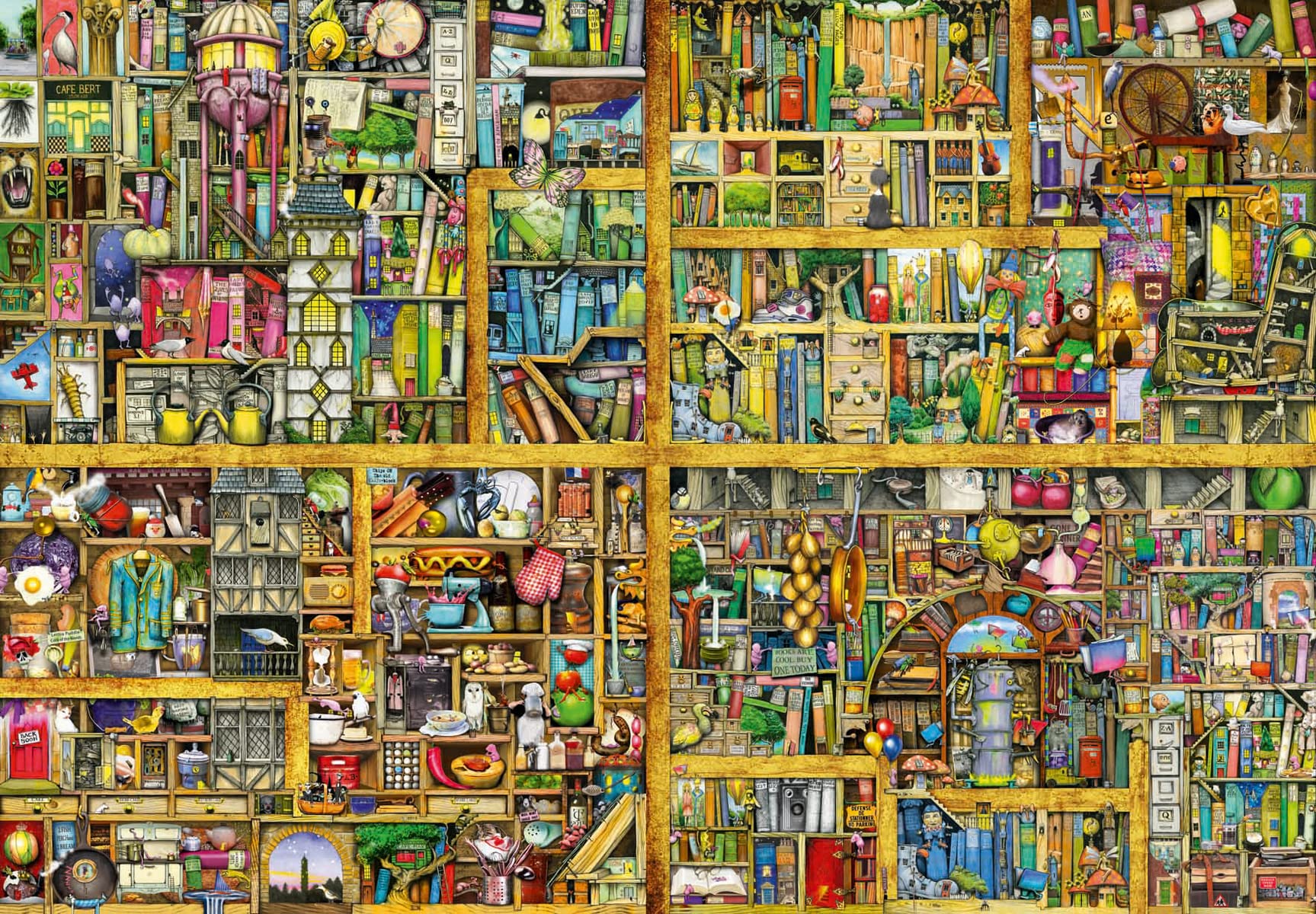 Ravensburger XXL Magic Library Puzzle - 18,000 Piece Jigsaw Puzzle for Adults & Teens 14+, Educational & Stimulating Game, Giant Puzzle 276x192 cm - Perfect for Family Bonding, Stress Relief & Home Decor