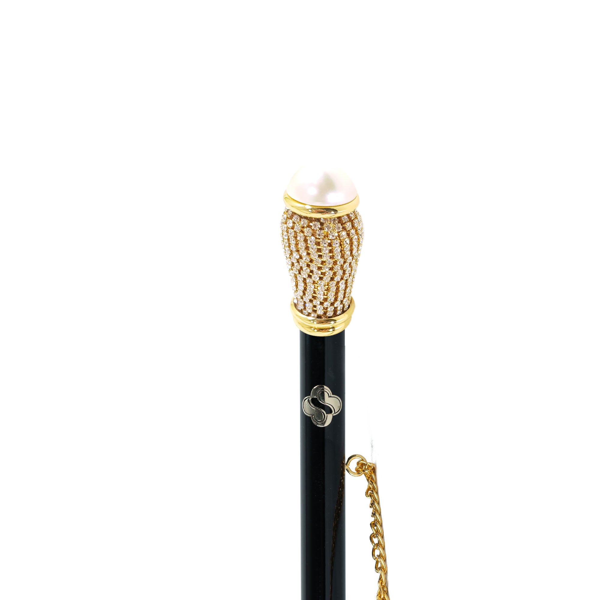 24K Gold Plated Luxury Shoehorn with Swarovski Crystals - Elegant Shoe Accessory for Formal Events, Weddings & Gift Giving