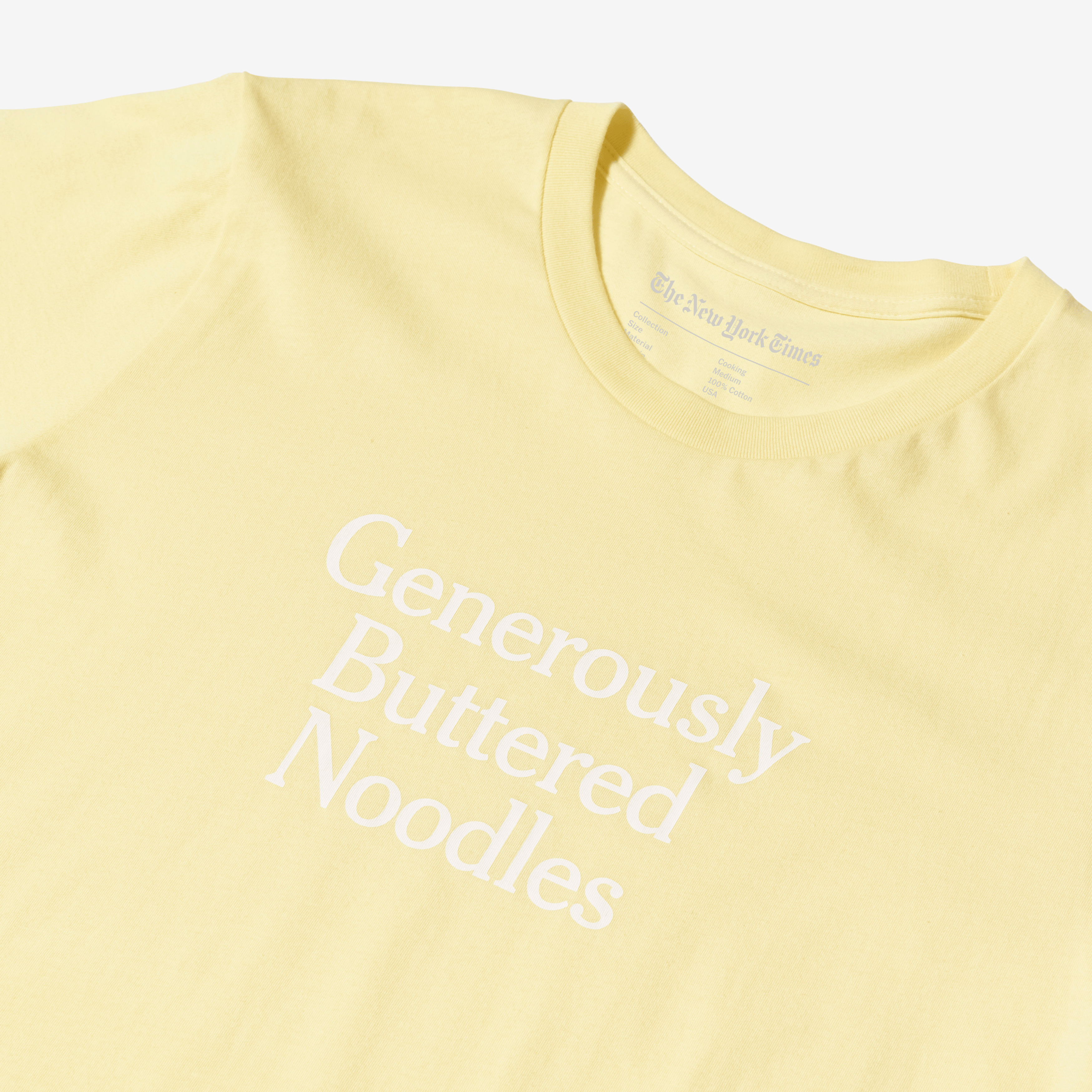 Buttered Noodles Graphic T-Shirt - Funny Food Lover Tee for Men & Women - Perfect for Cooking Enthusiasts & Pasta Lovers