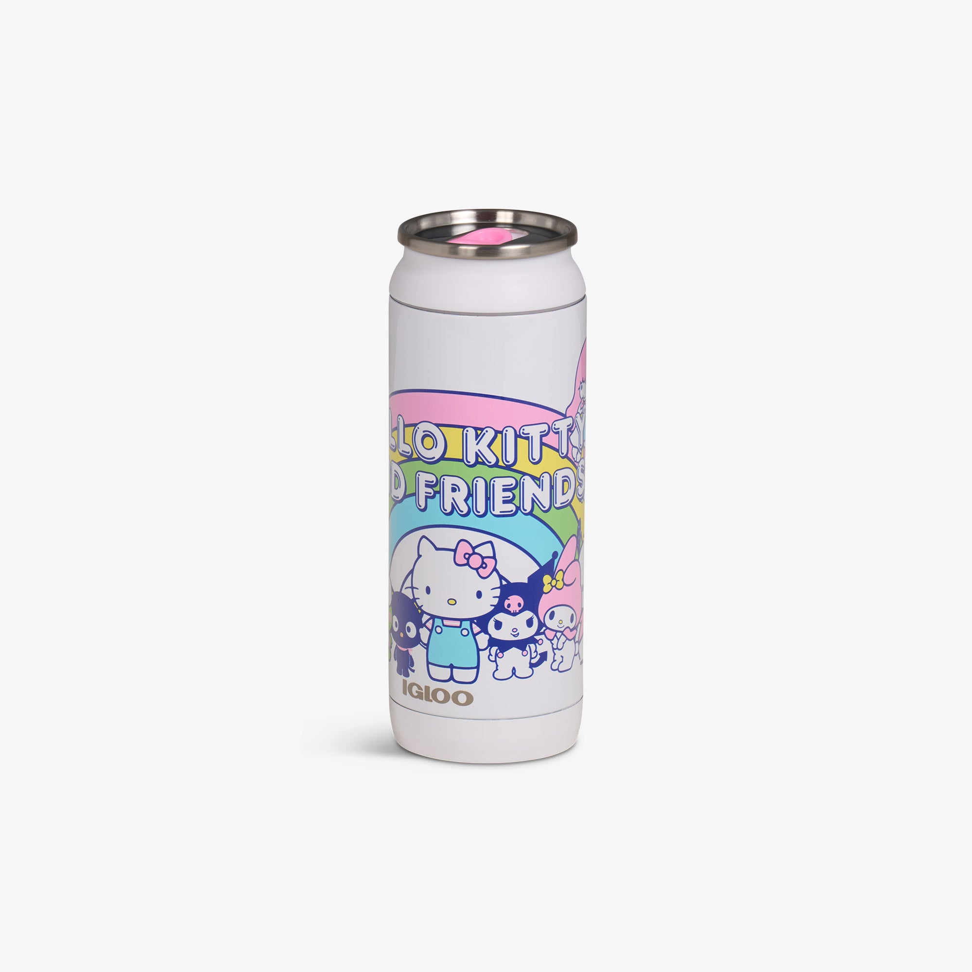 Hello Kitty & Friends 16oz Stainless Steel Tumbler with Straw - Cute Kawaii Insulated Water Bottle for School, Office & Travel