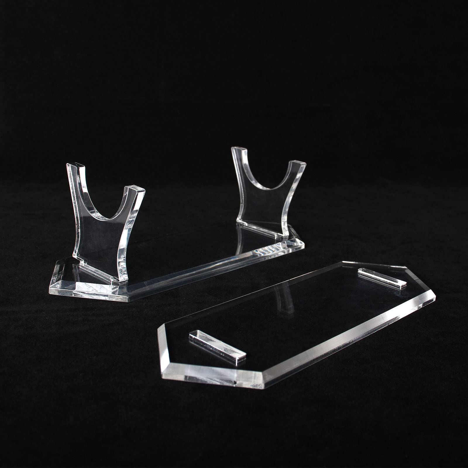WANLIAN Clear Acrylic Lightsaber Stand - Display Case for Star Wars Collectibles - Perfect for Showcasing Lightsabers in Home Collections & Retail Displays