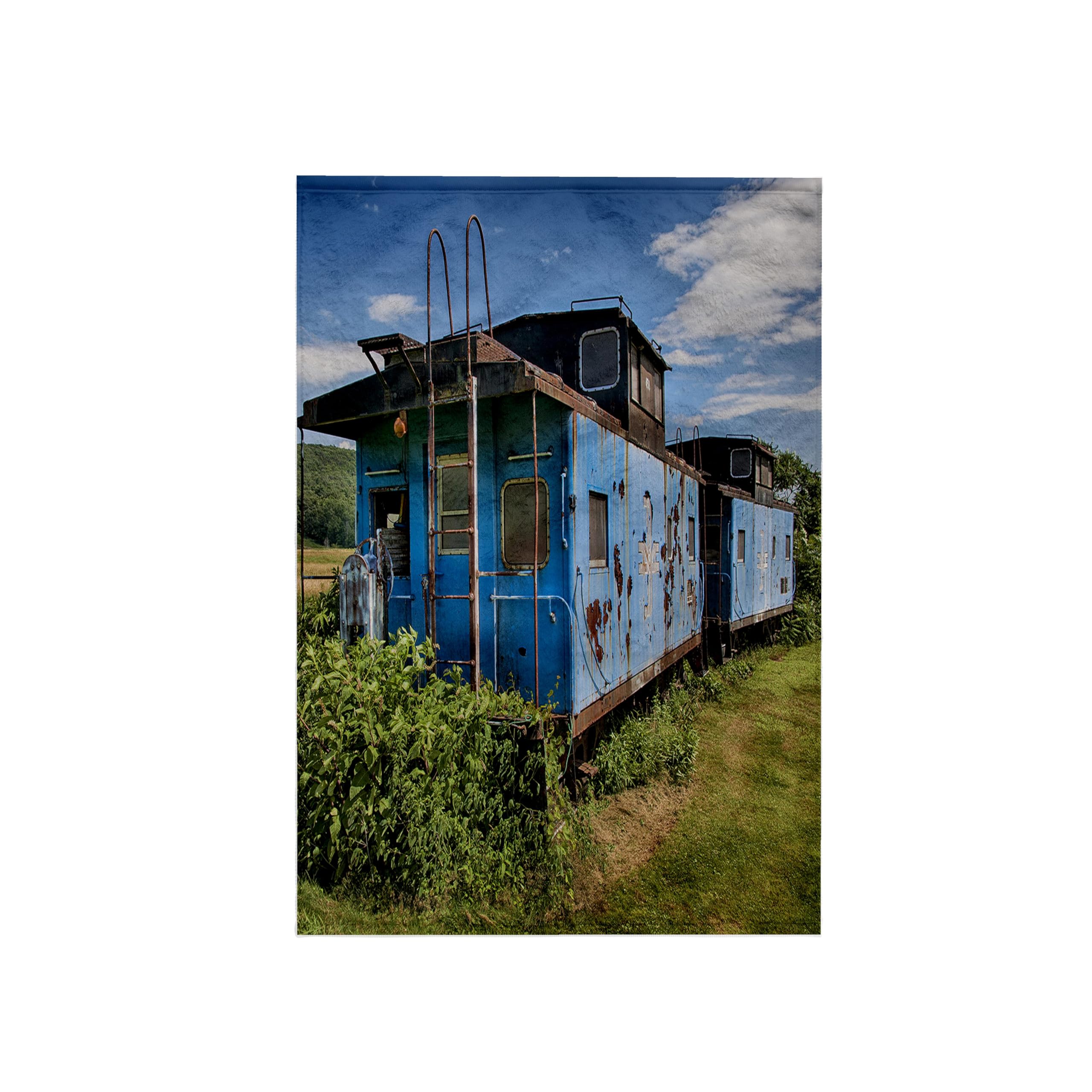 3D Rose Train 2 Cars Towel - 15