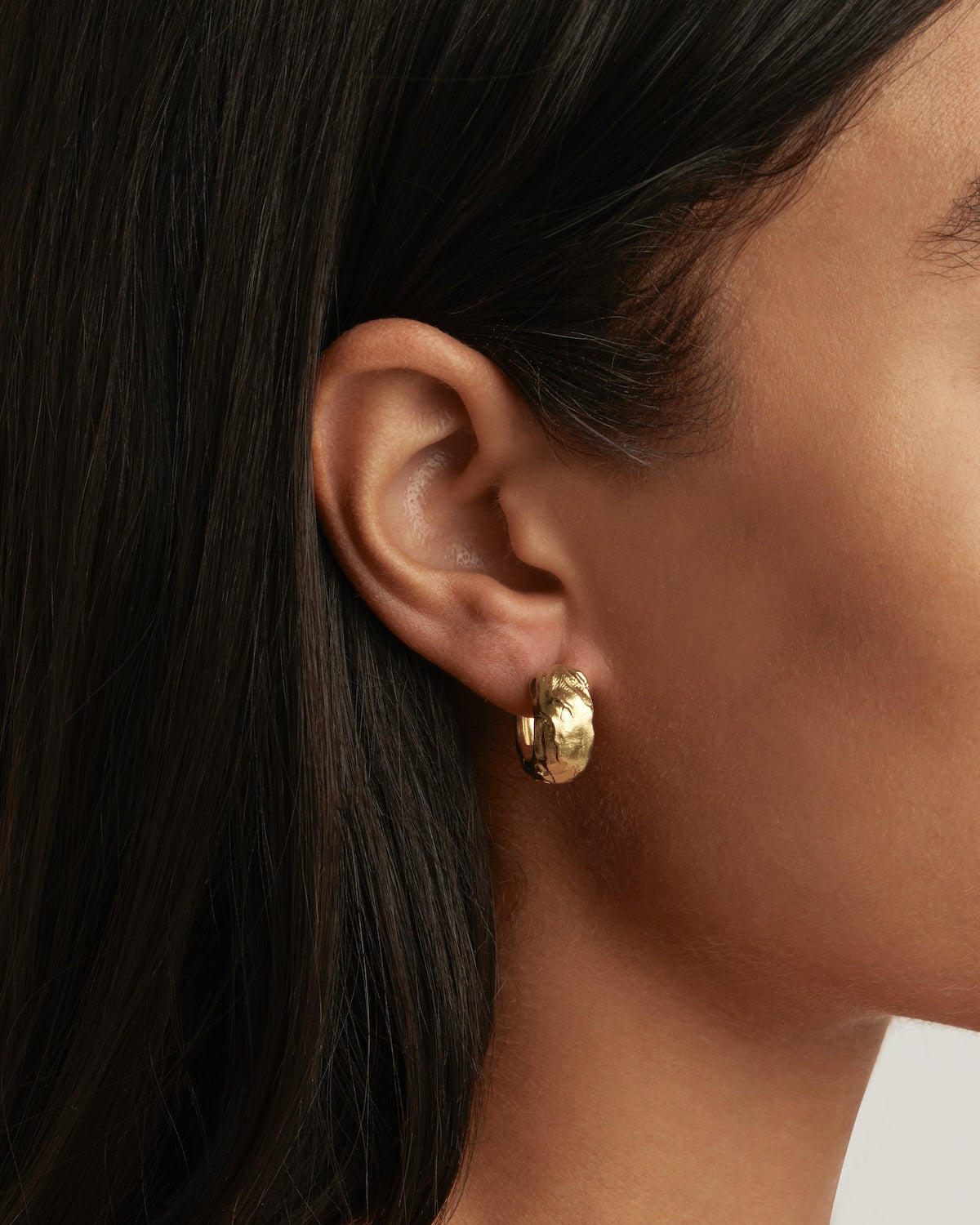 18K Gold Plated Drift Hoop Earrings for Women - Trendy Dainty Huggie Hoops for Everyday Wear & Special Occasions