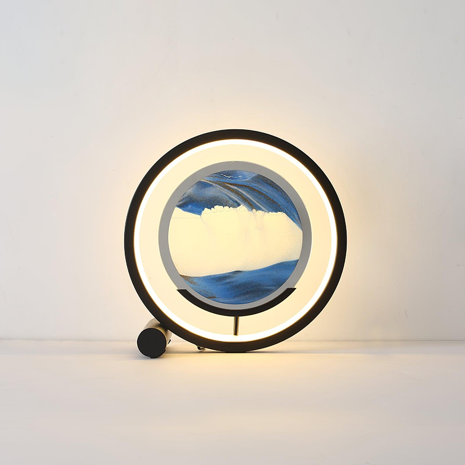 Relaxing Sand Table Lamp - Zen Meditation & Stress Relief Light for Home, Office, Bedroom - Perfect for Yoga, Therapy, and Night Light Use