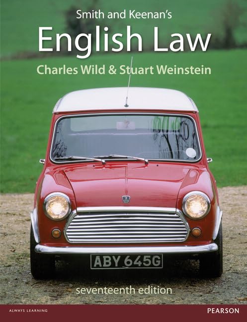 Smith & Keenan's English Law: Textbook with Case Studies - Essential Legal Reference for Law Students & Professionals