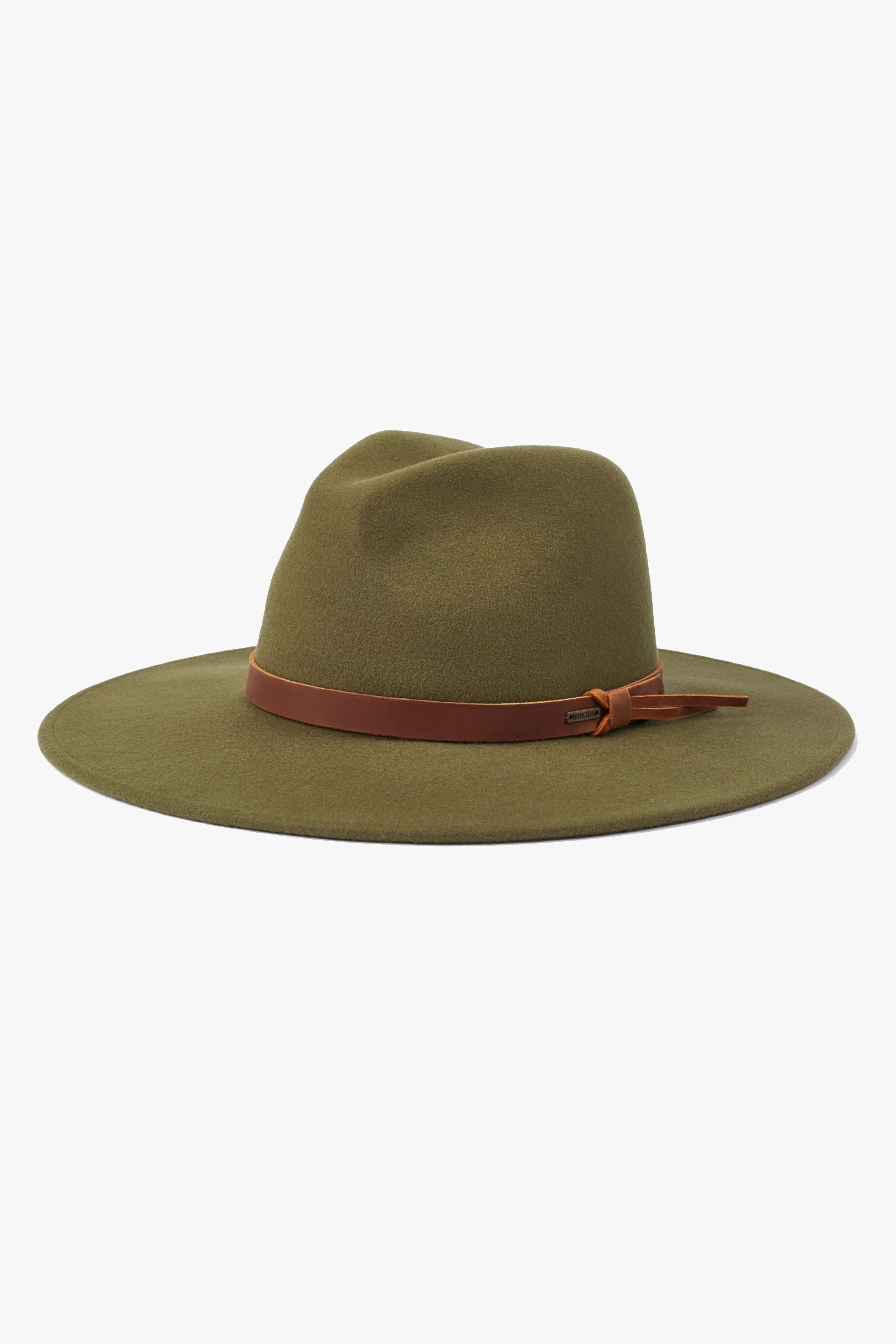 Field Proper Military Olive Felt Hat - Vintage Style Outdoor Adventure Hat for Hiking, Camping & Hunting - Durable Wool Felt Hat for Men & Women