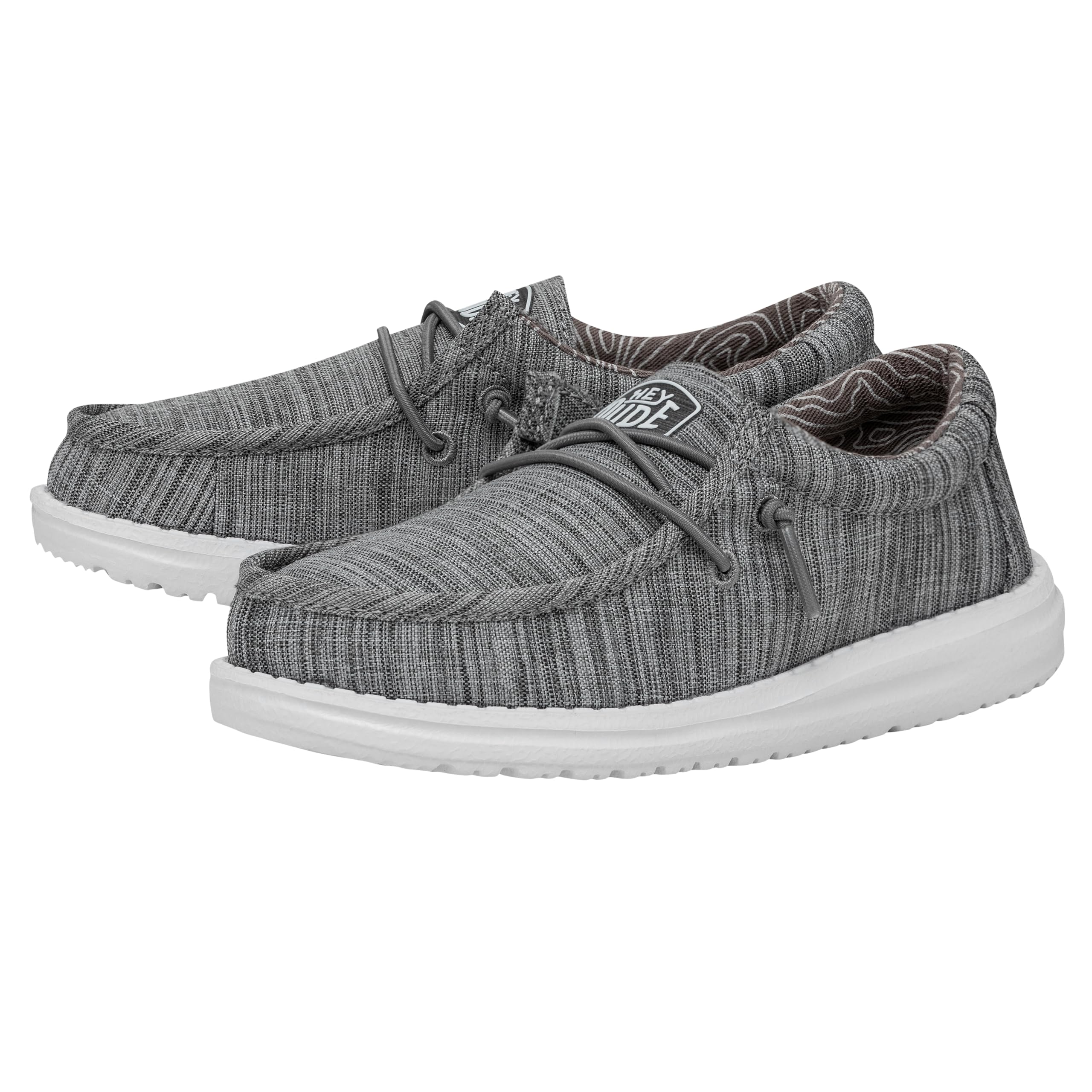Hey Dude Wally Linen Shoes for Boys - Lightweight & Breathable Casual Sneakers - Perfect for School, Play & Everyday Wear