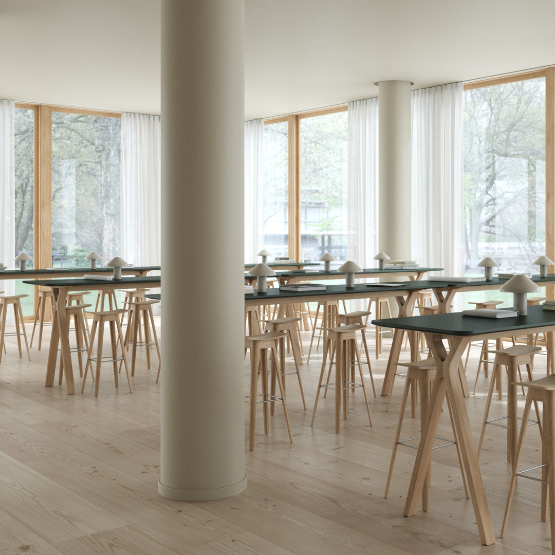 Anne Qvist HC1 Bar Stool by Andersen - Modern Kitchen & Dining Counter Stool for Home, Bar, and Restaurant Use