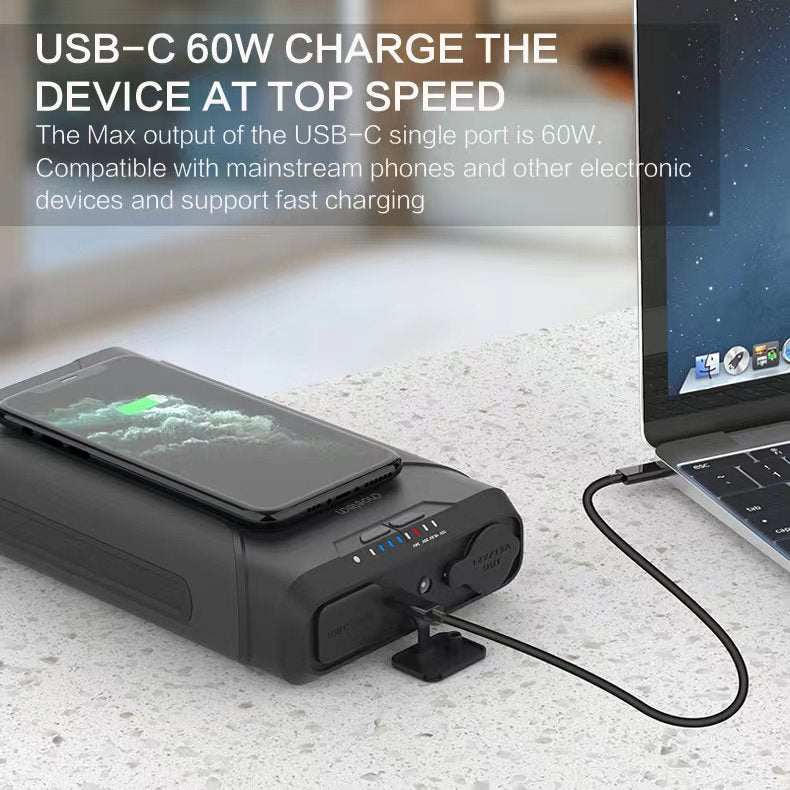 Choetech B661 69600mAh 254Wh Portable Power Bank with DC Output - Perfect for Camping, Travel & Emergency Power Backup