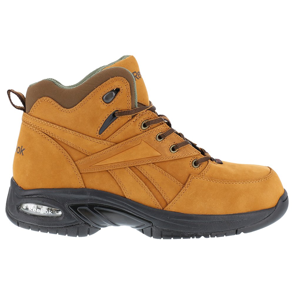 Reebok Men's TYAK Work Boots - Comfort Toe, Golden Tan for Construction & Safety