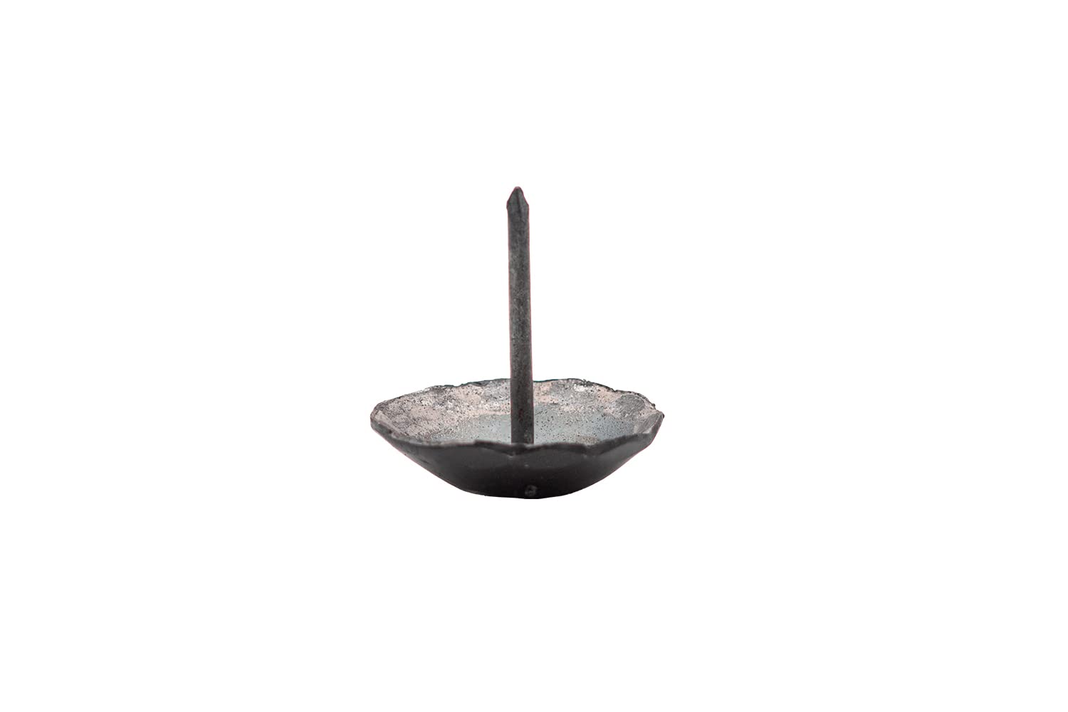 50-Pack Rustic Clavos Decorative Nail Heads - Hand Forged Hammered Iron Nails with Matte Black Finish - 1 Inch Round Furniture Tacks for Gates, Barn Doors, Cabinets & Shutters - Perfect for DIY Home Decor and Rustic Furniture Projects