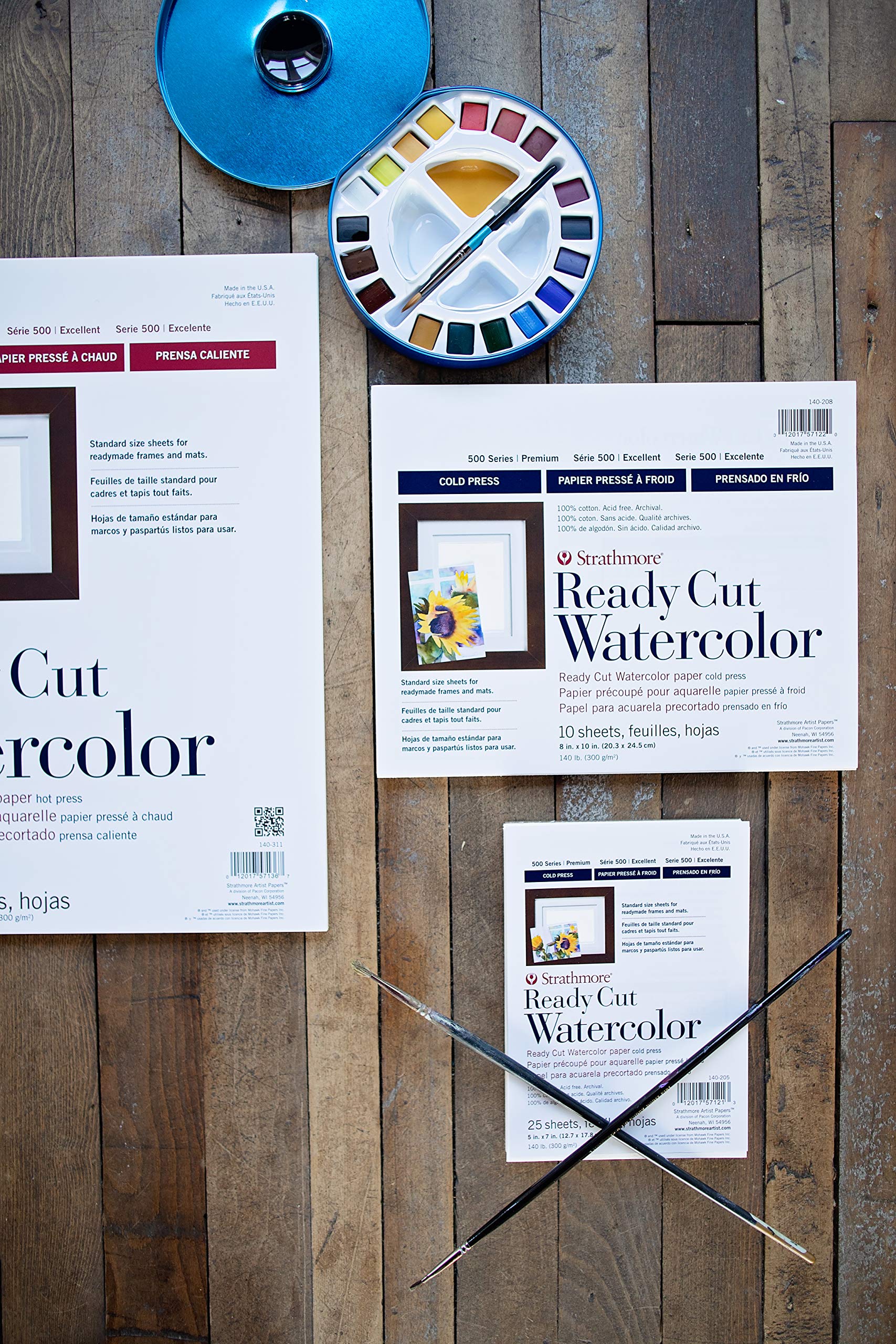 Strathmore 140-208 Ready Cut Watercolor Paper - Cold Press, 8