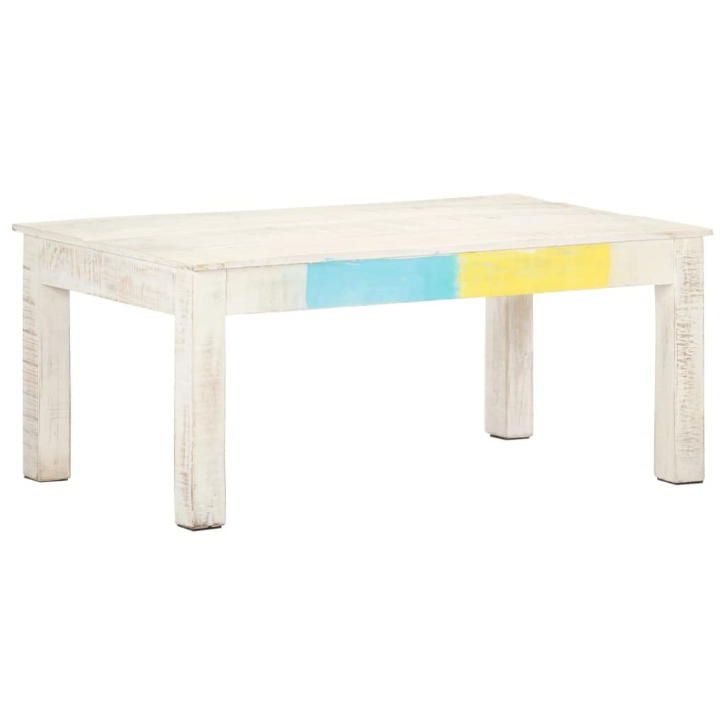Rustic White Coffee Table 43.3