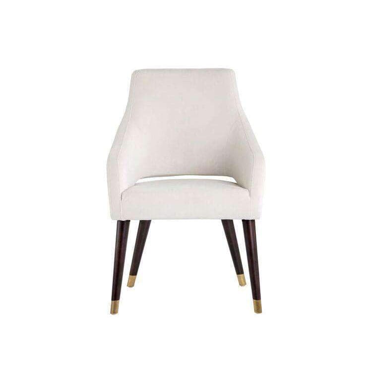 Adelaide Dining Chair - Modern Wooden Kitchen Chairs Set of 2, Comfortable Upholstered Seat with Metal Legs - Perfect for Dining Room, Kitchen, Breakfast Nook & Home Office