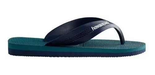 Havaianas Kids Max Marino Petroleo Flip Flops - Comfortable & Durable Sandals for Boys & Girls - Perfect for Beach, Pool, and Summer Outdoor Activities