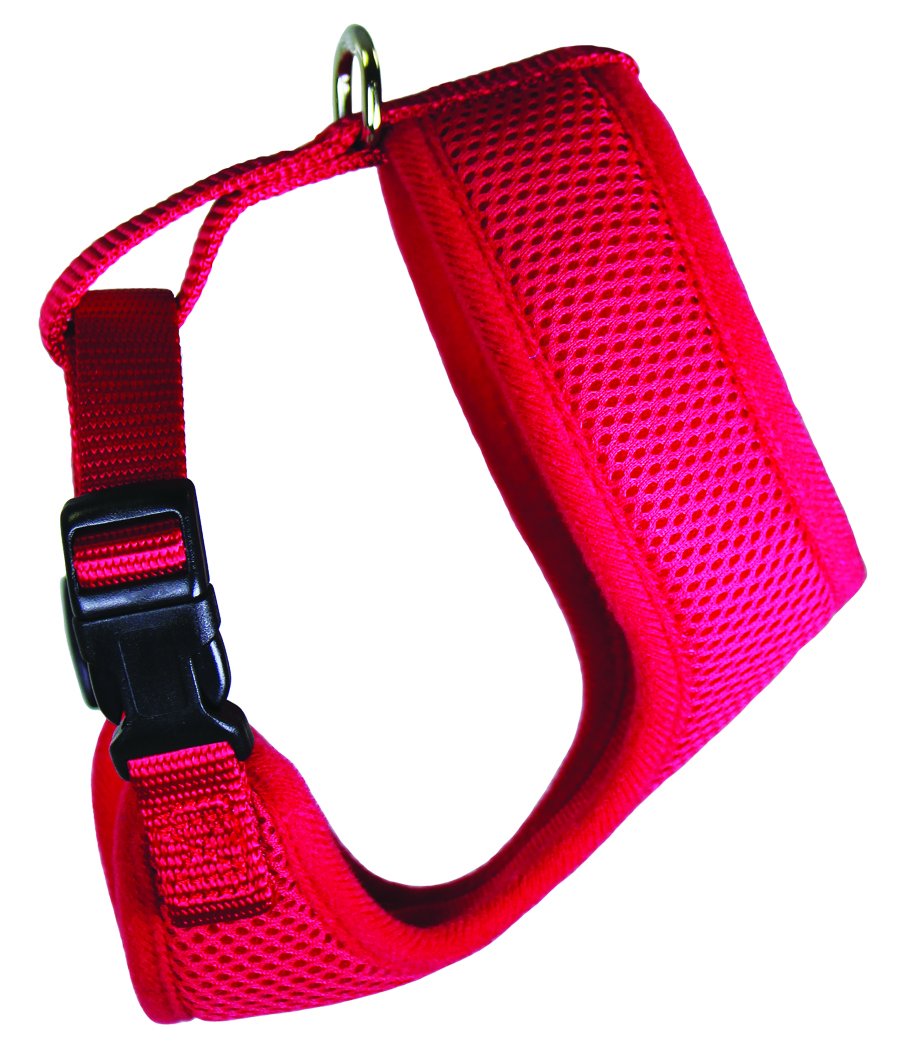 BreezyMesh Dog Harness - X-Small, Red - Lightweight & Breathable Pet Vest for Small Dogs - Perfect for Walking, Hiking & Outdoor Adventures